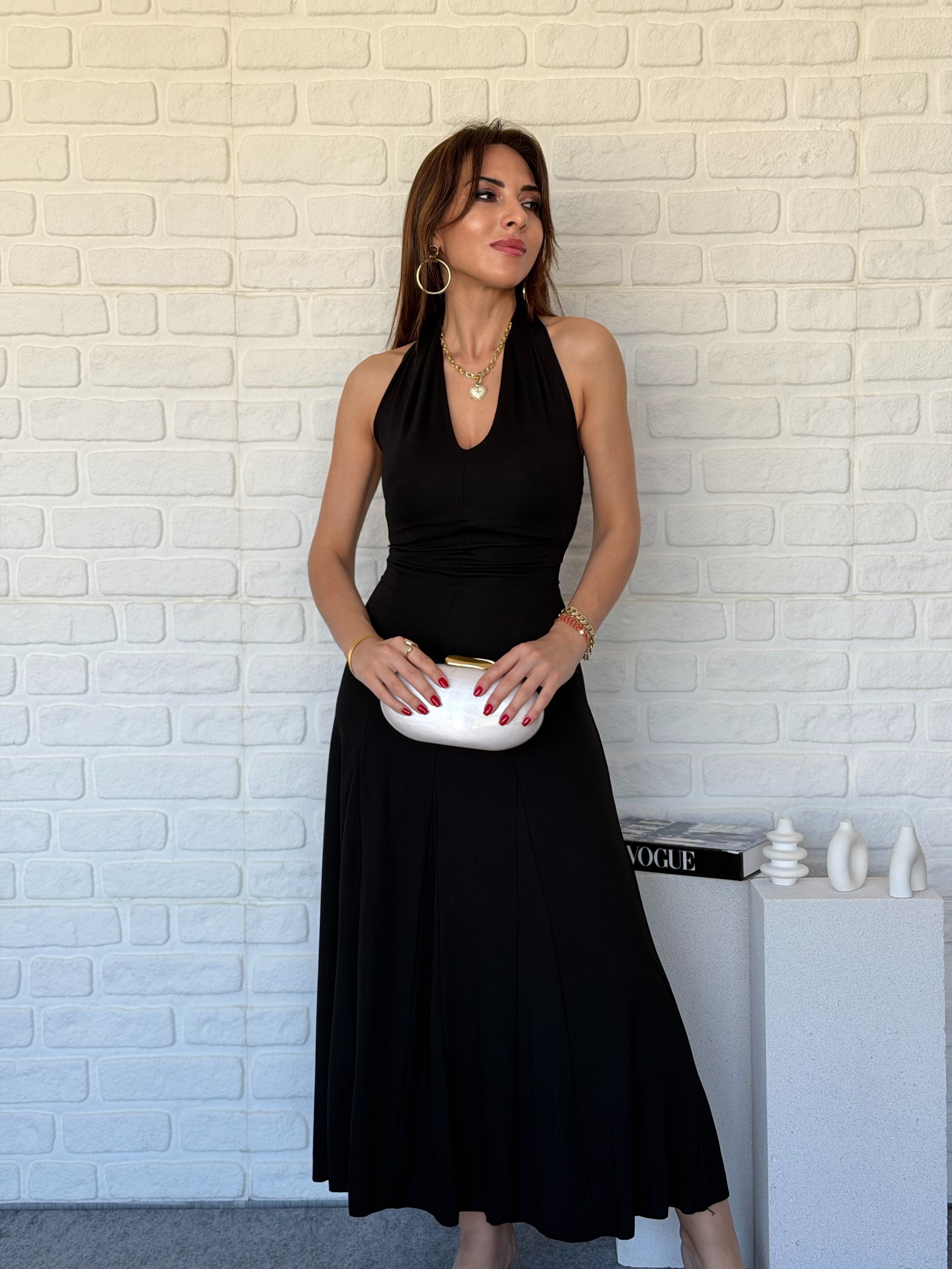 Halter Yaka Elbise