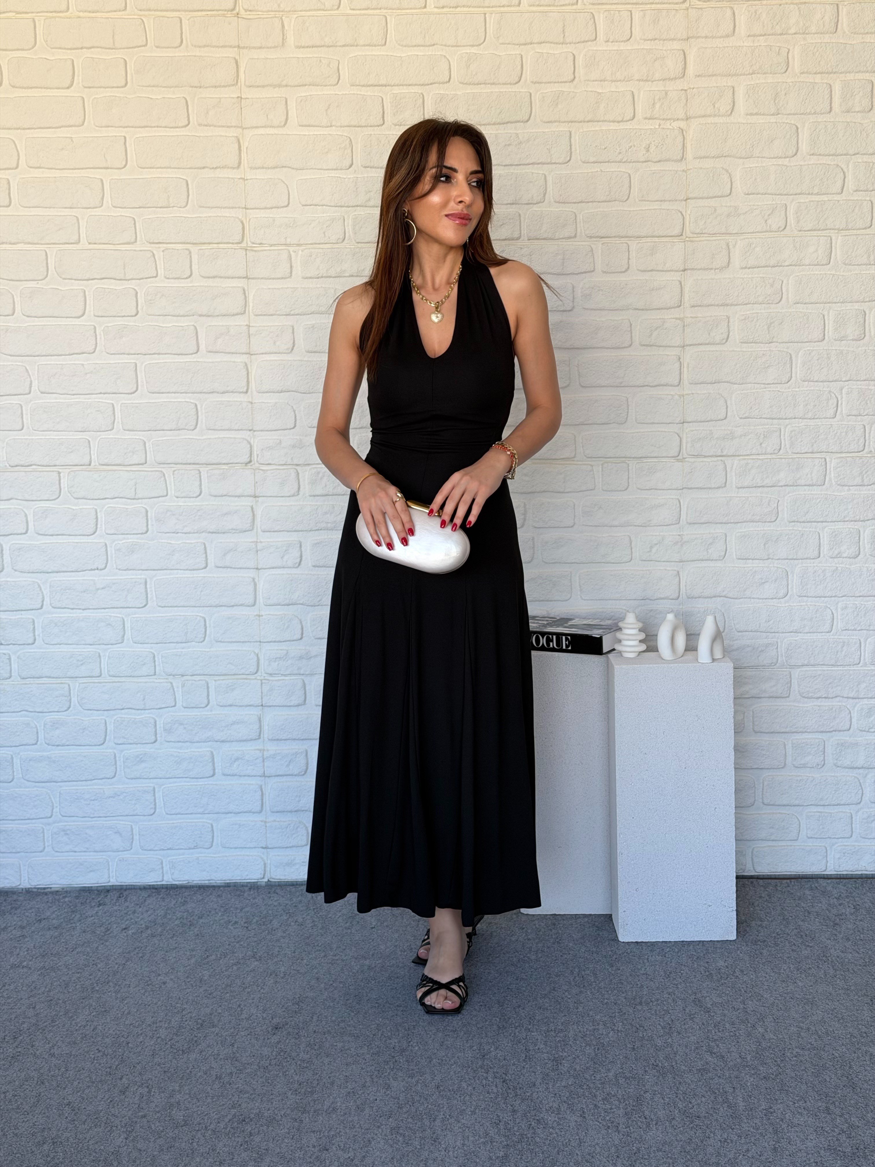 Halter Yaka Elbise