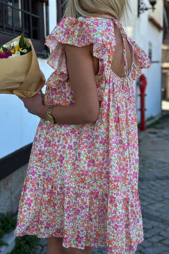 Marie Sırt Detaylı Elbise