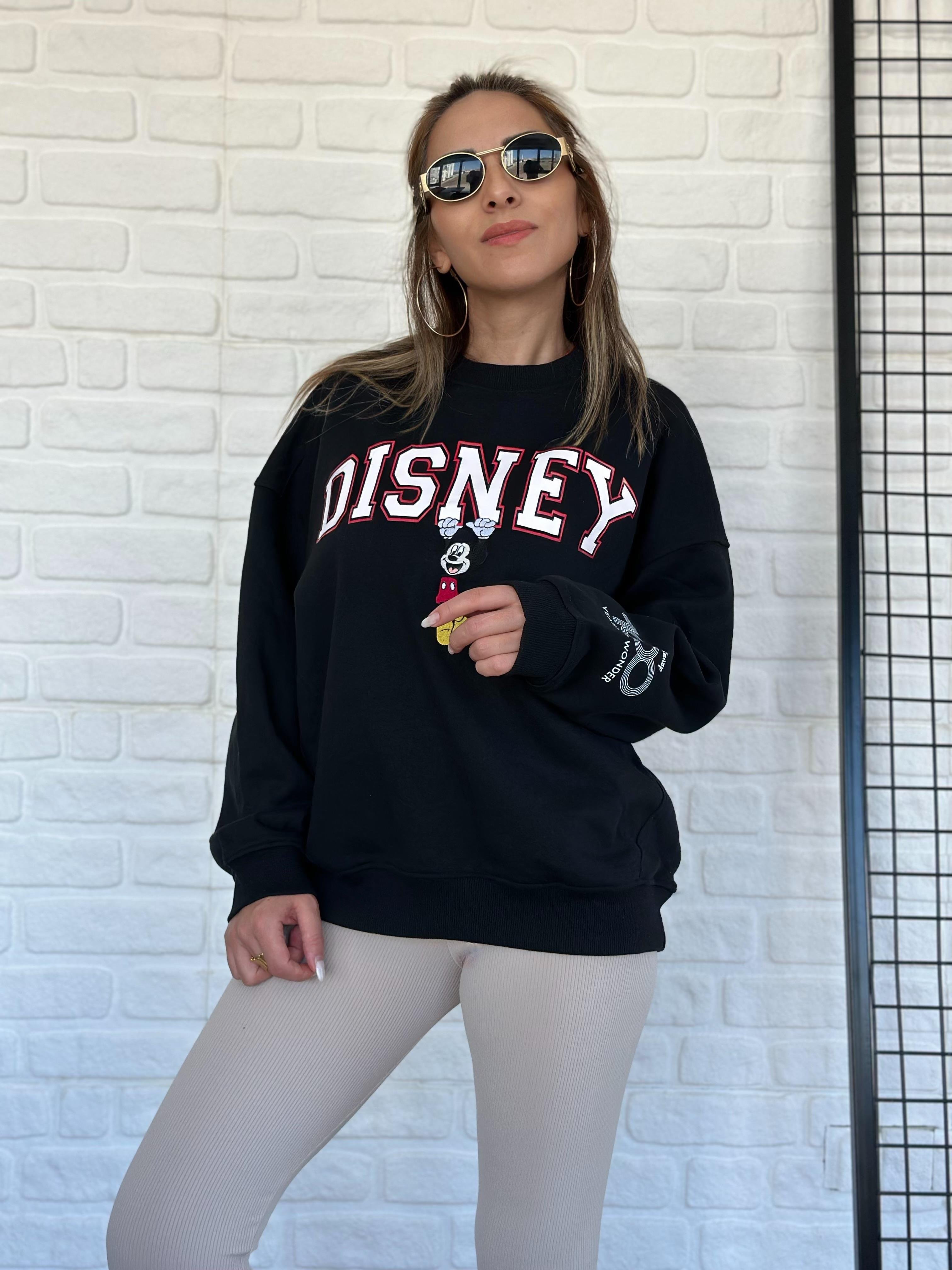 Mickey İşlemeli Sweatshirt