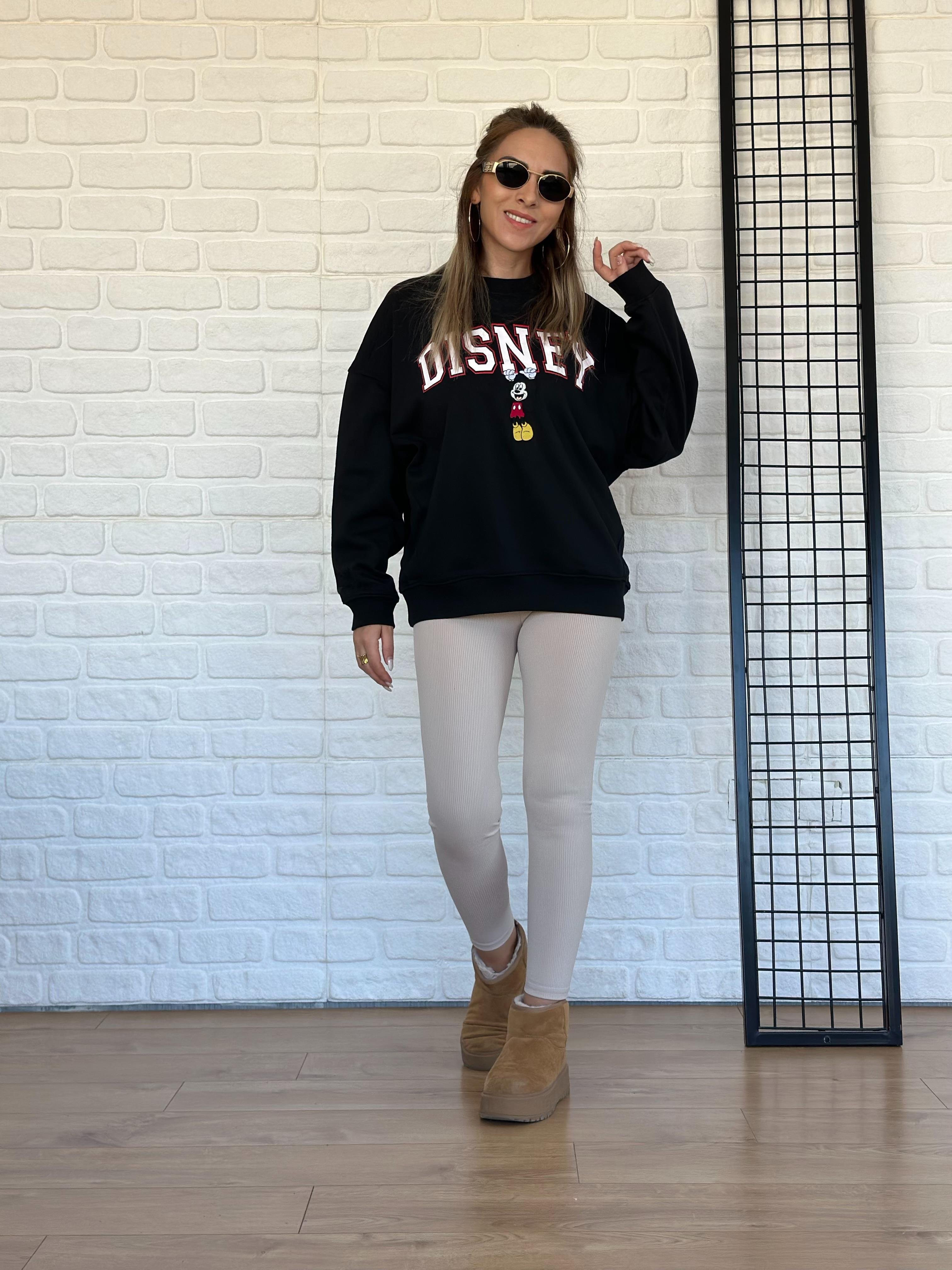 Mickey İşlemeli Sweatshirt