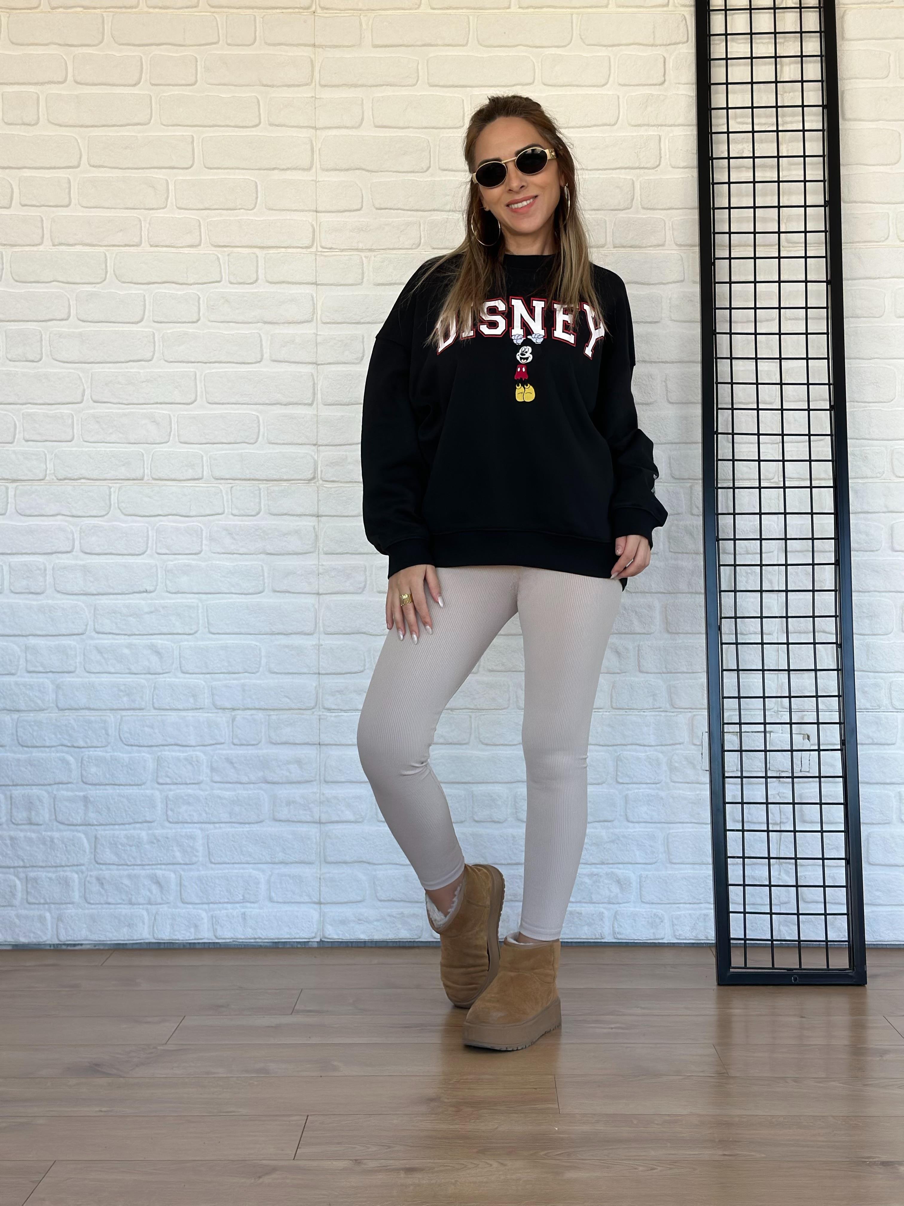 Mickey İşlemeli Sweatshirt