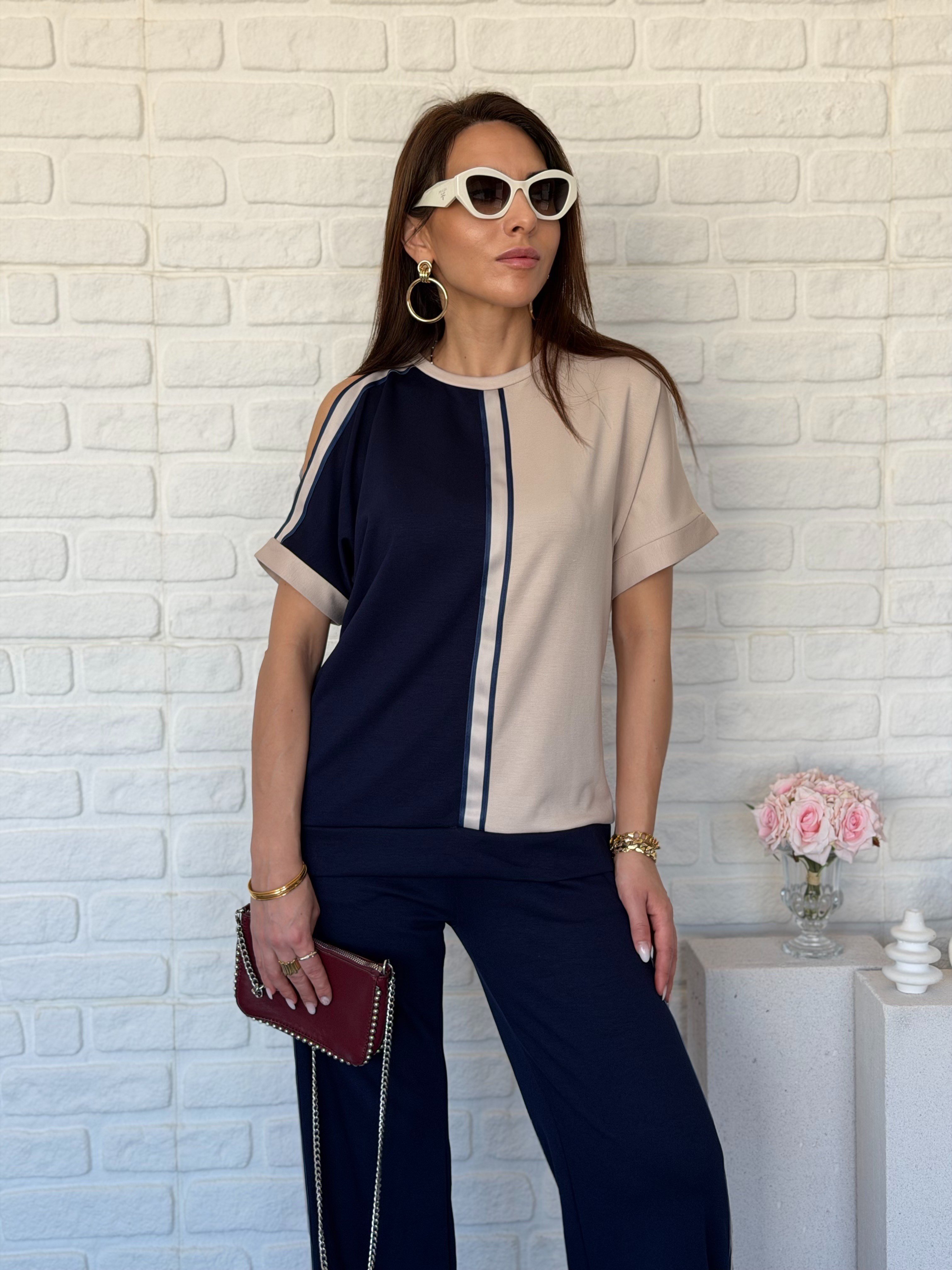 Omuz Dekolteli Modal Takım Laci