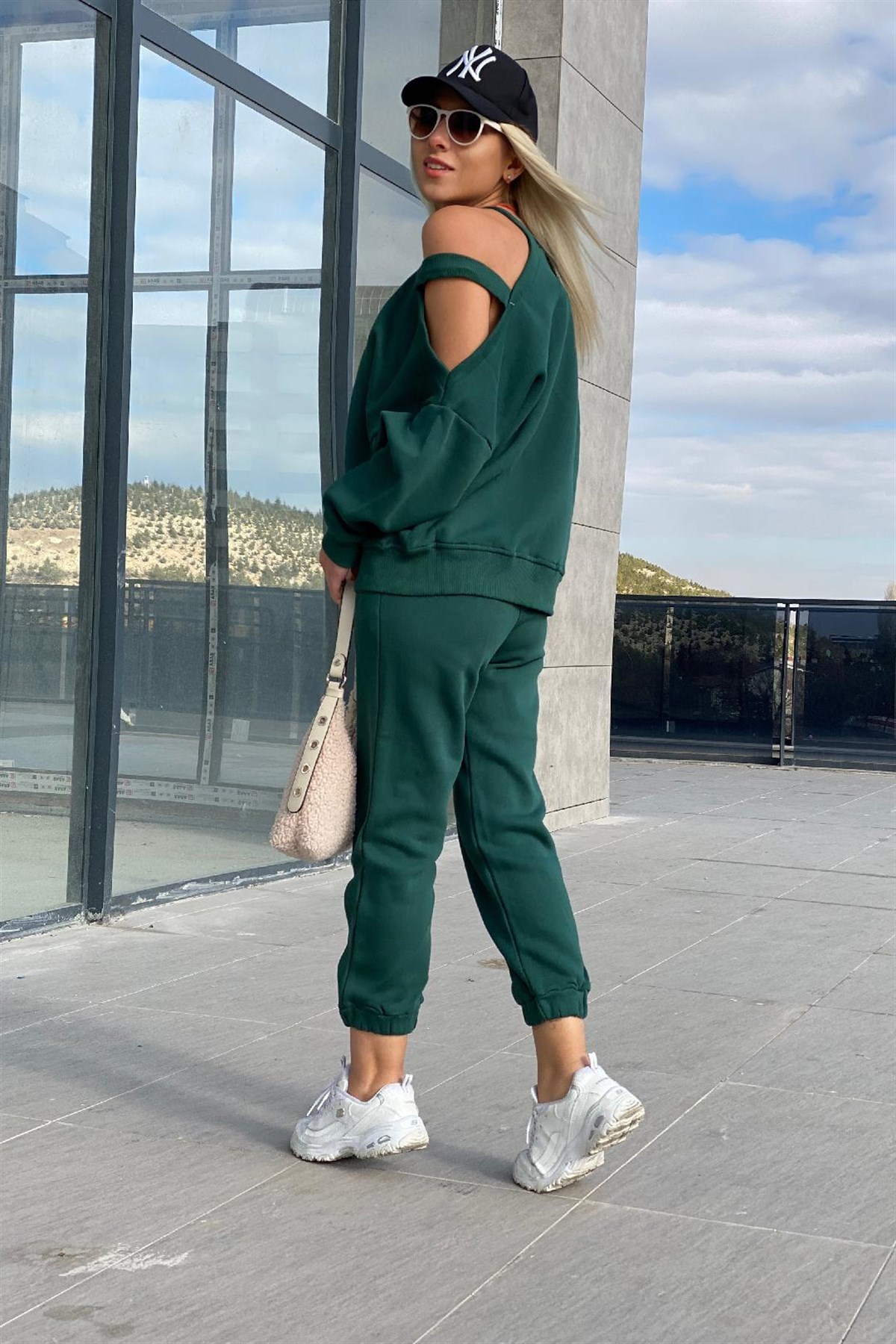 Omuz Detaylı Sweat Takım