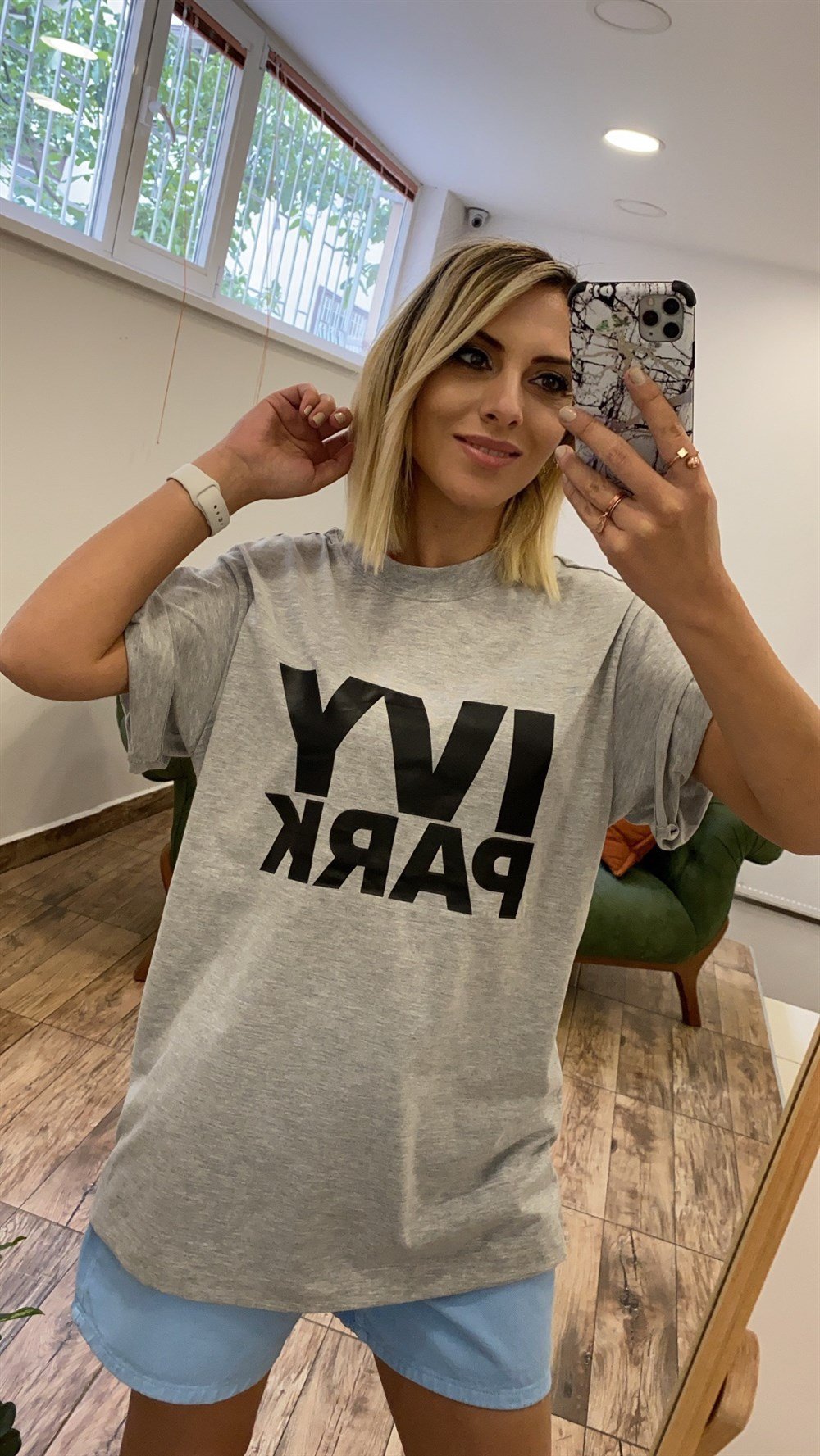 Orijinal Marka Gri Tshirt