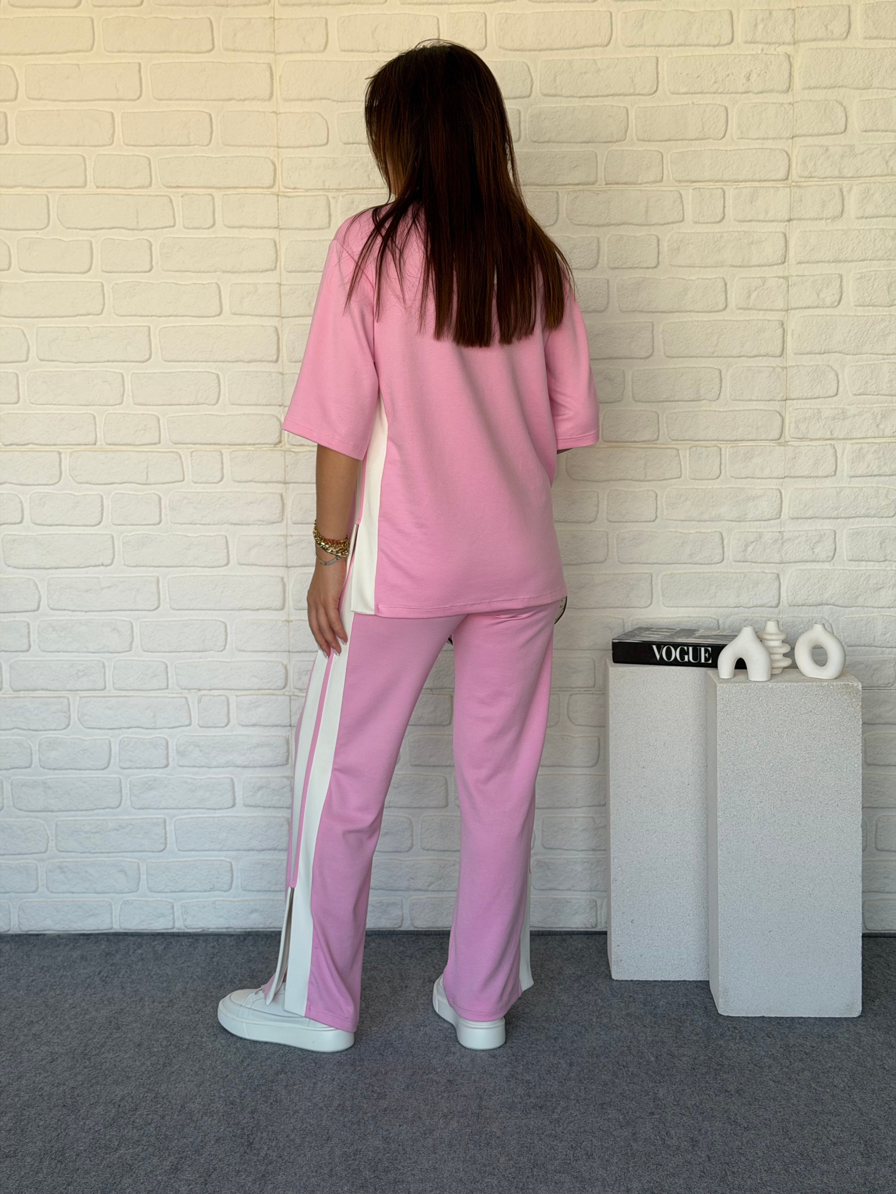 Paça Yirtmaçli Șeritli Modal Takim