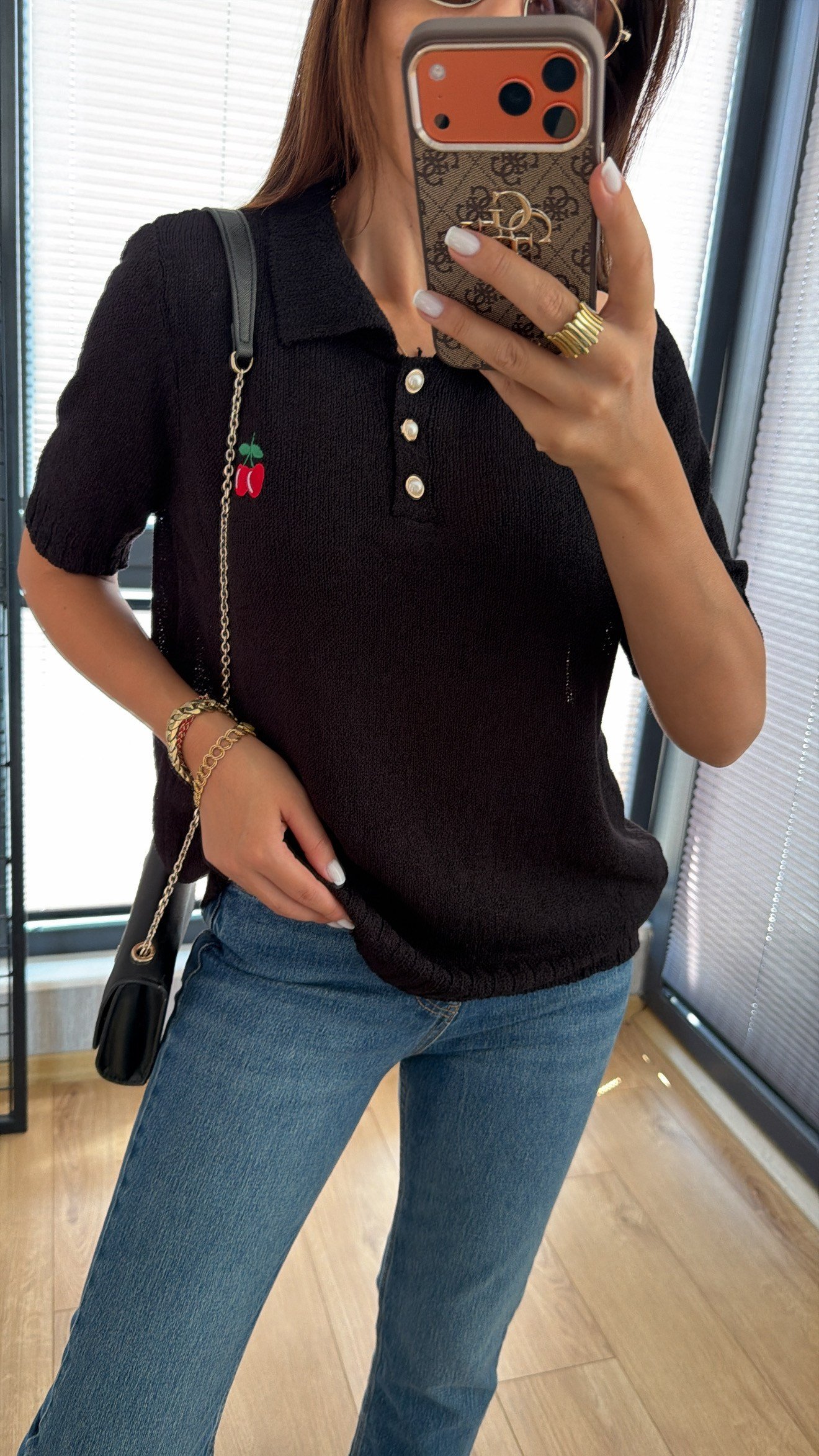 Polo Yaka Merserize Bluz