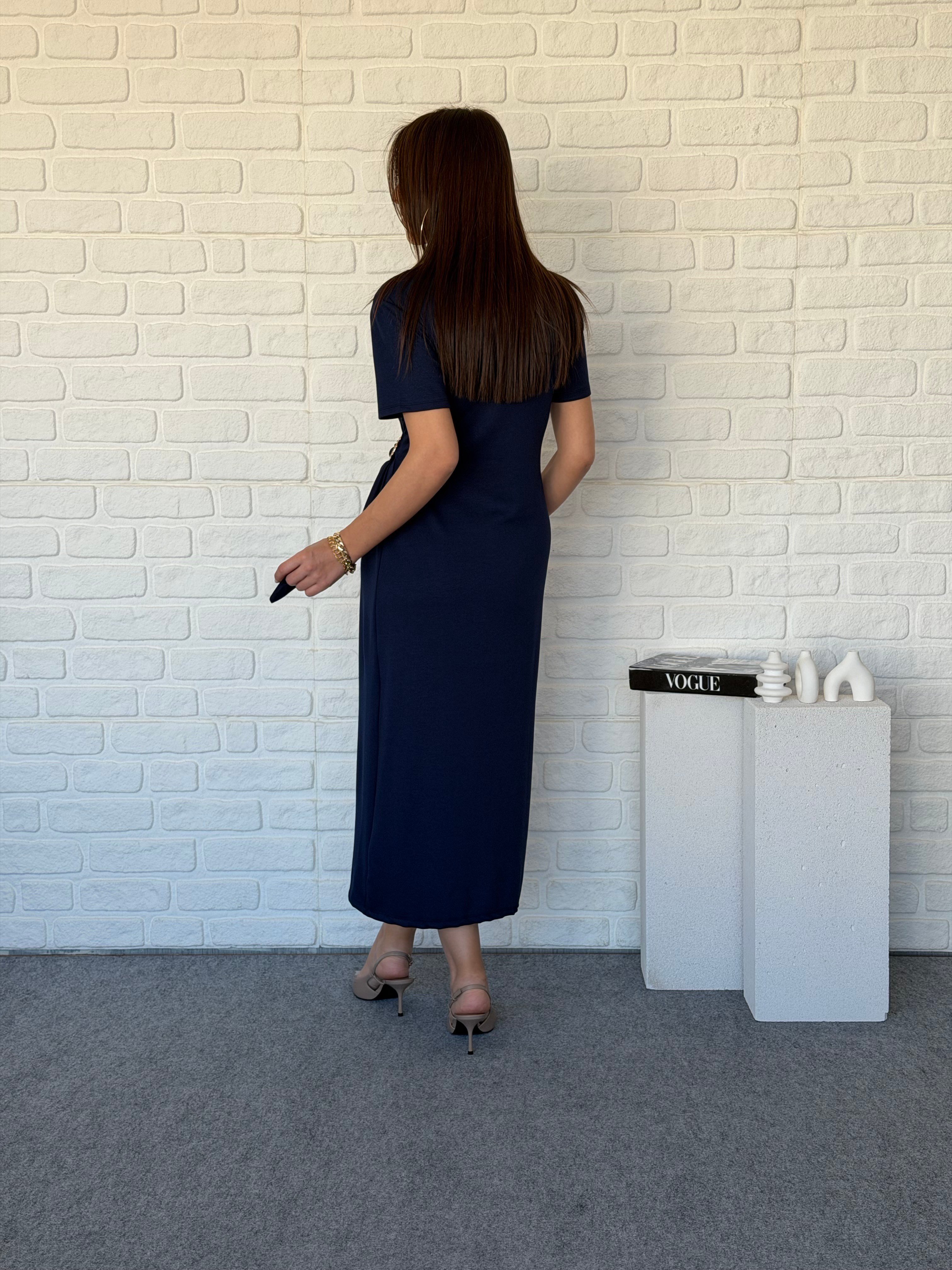 Tokalı Modal Elbise Laci