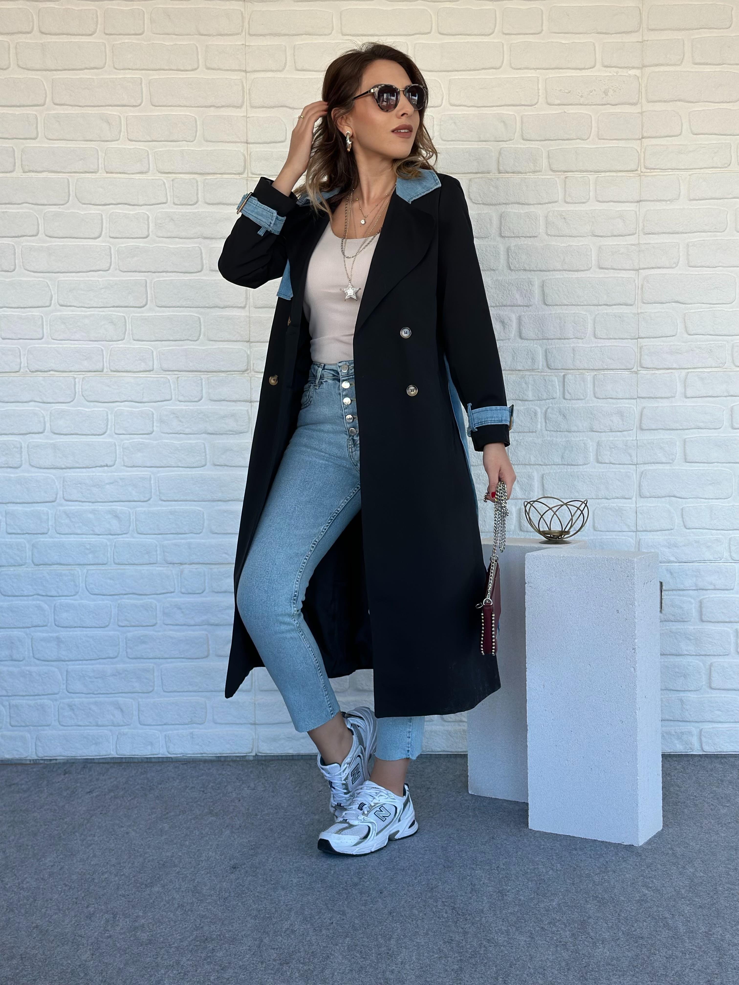 Trench Coat Siyah