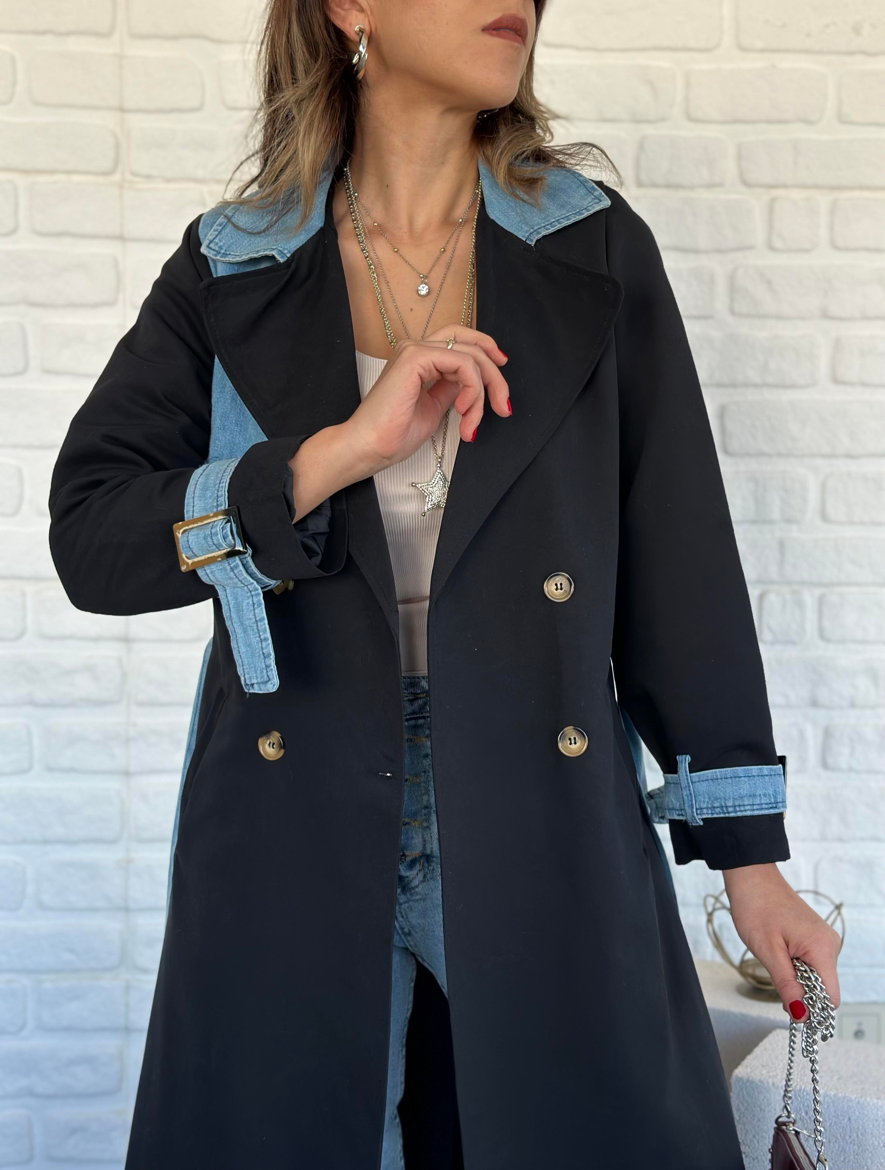 Trench Coat Siyah