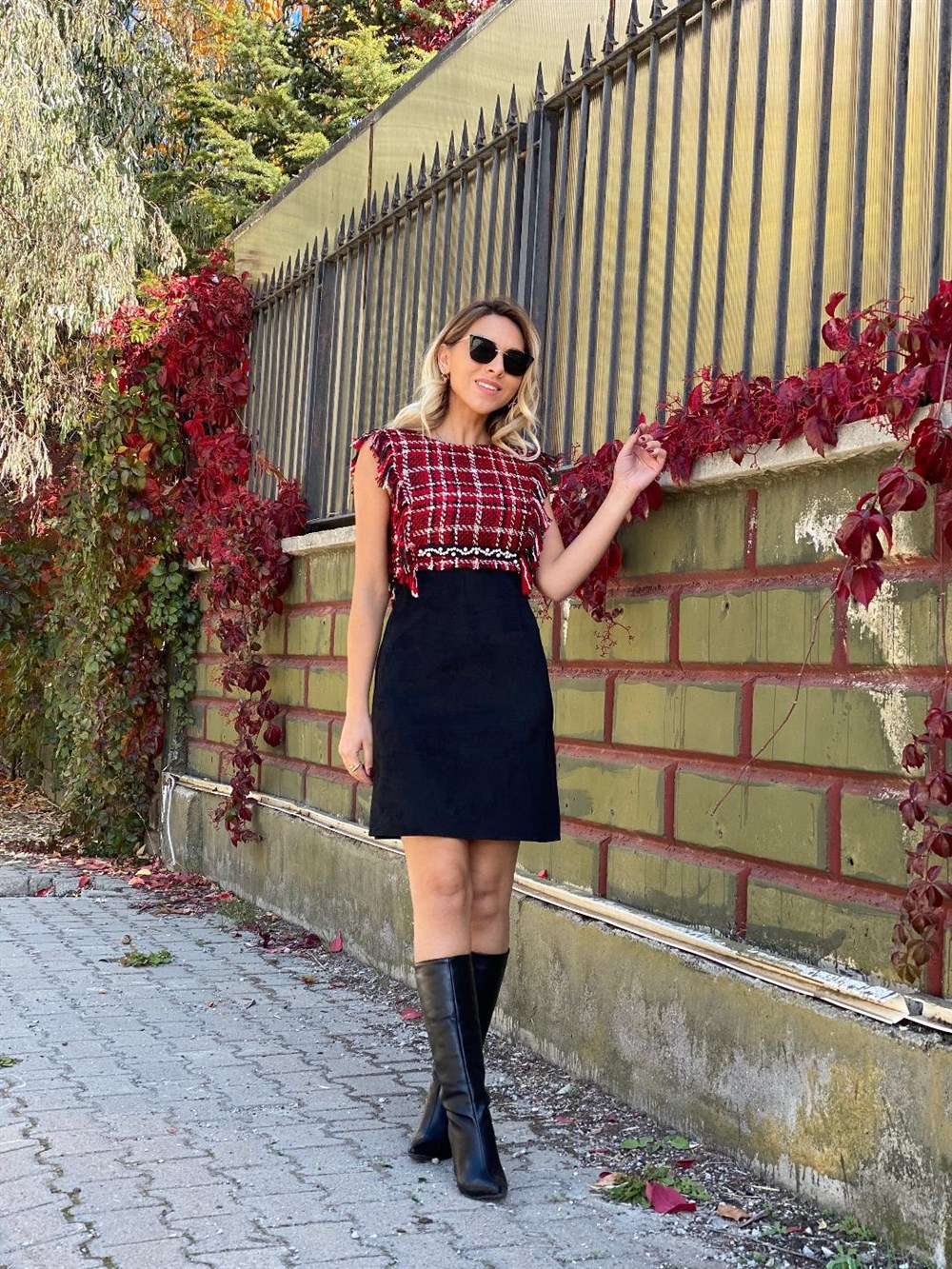 Tüvit Elbise Suede
