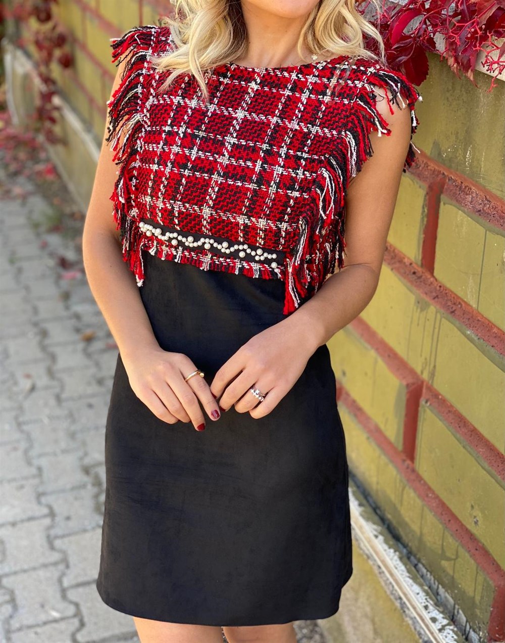Tüvit Elbise Suede
