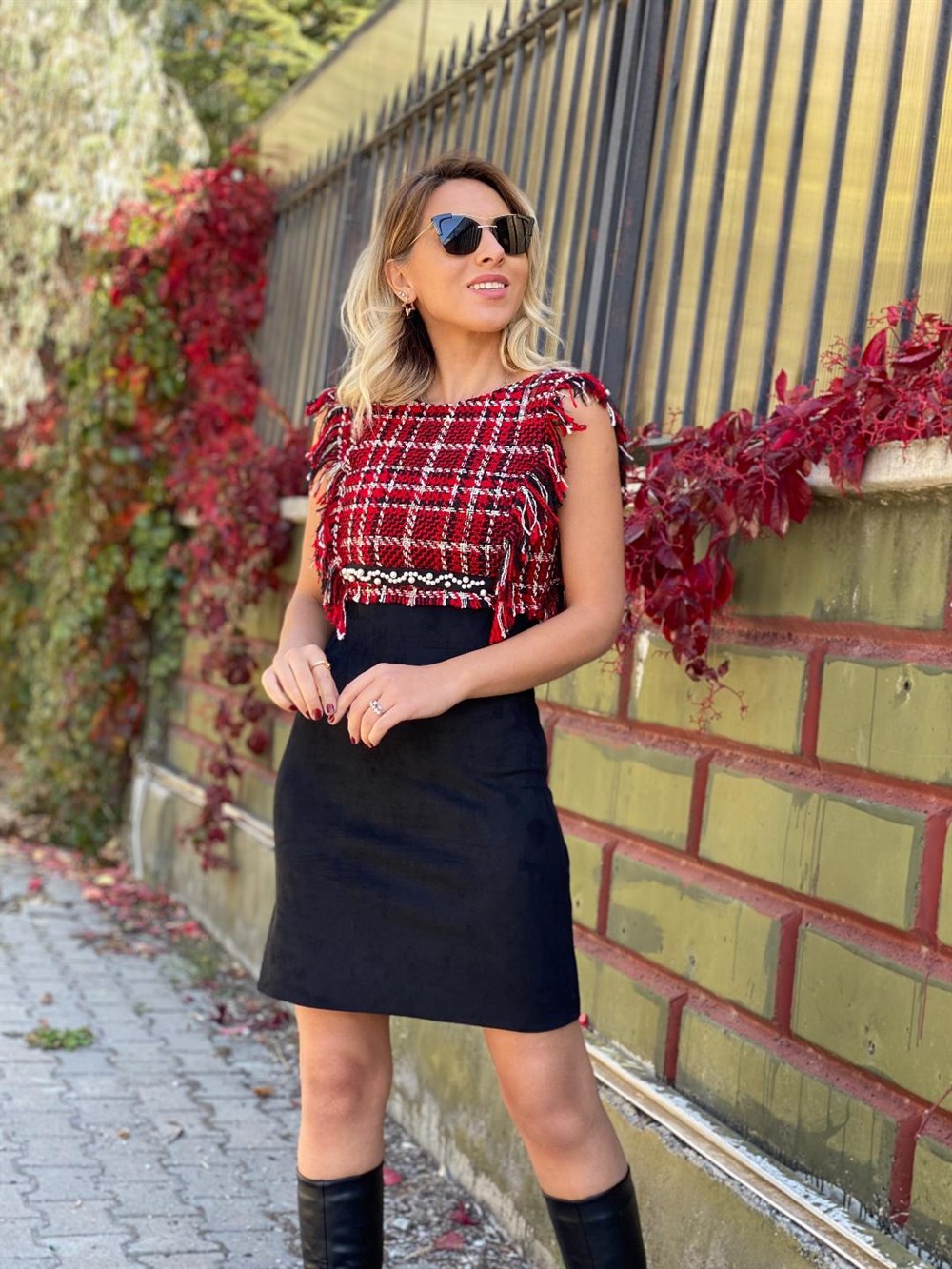 Tüvit Elbise Suede