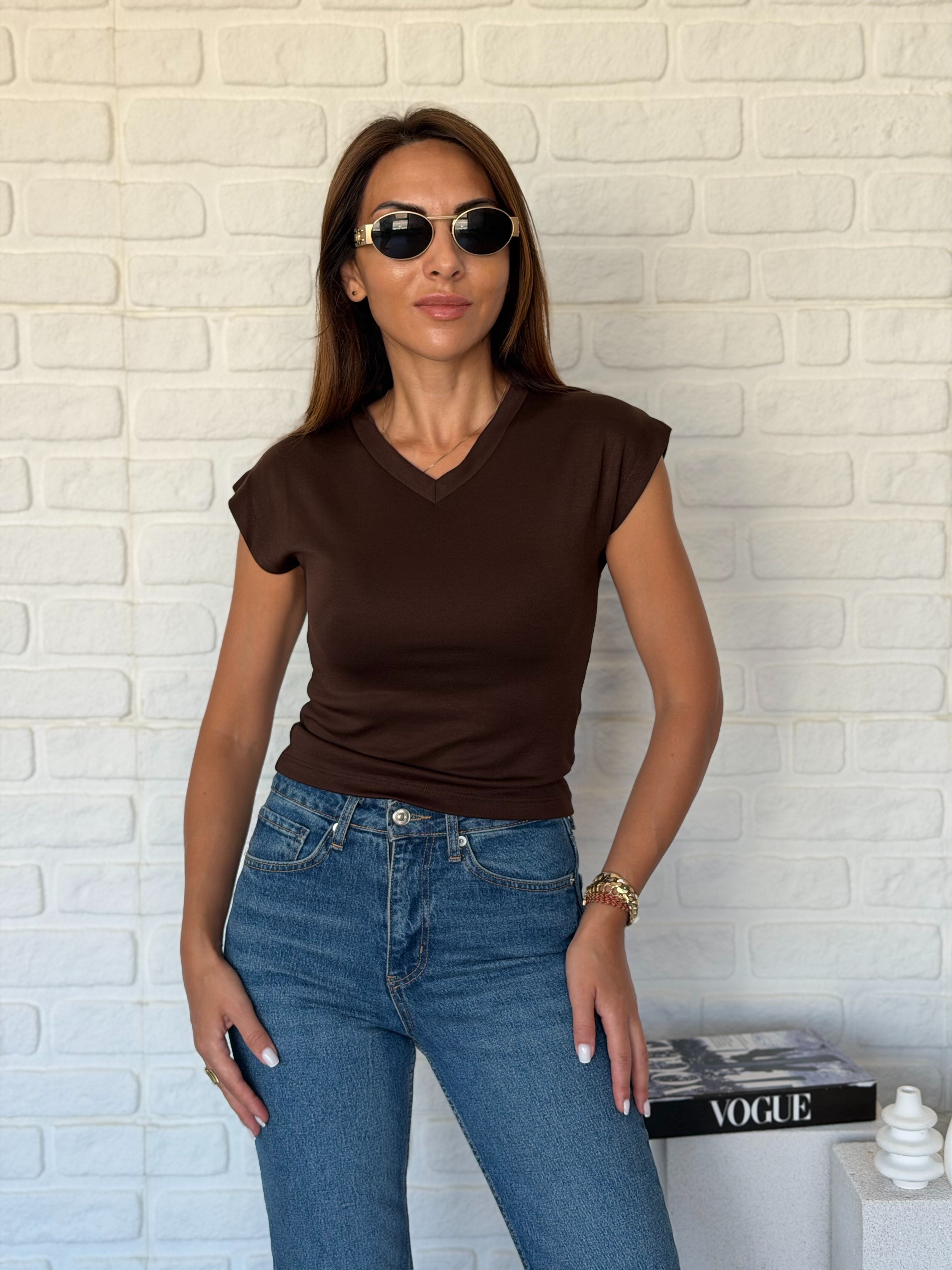 V Yaka Modal T-shirt