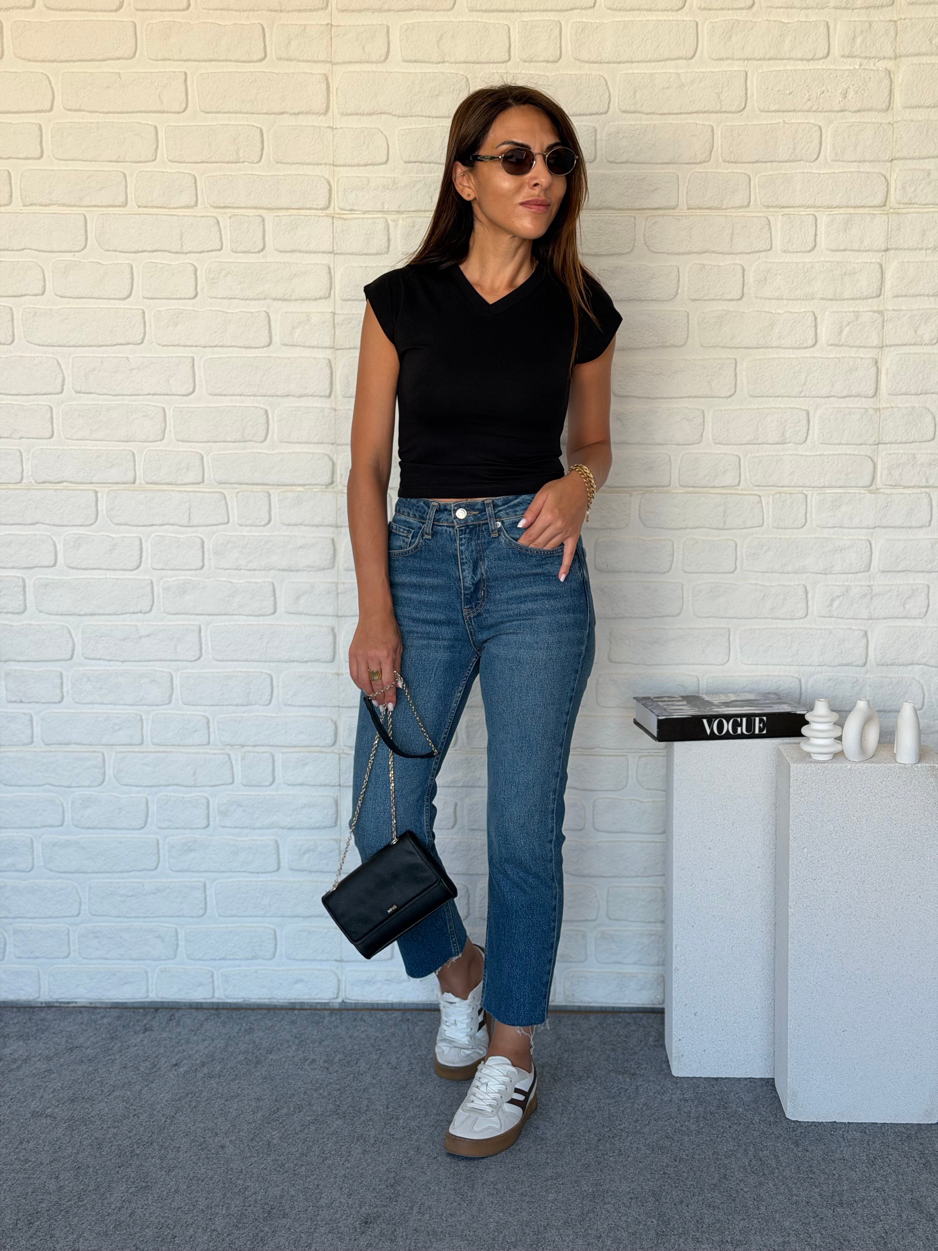 V Yaka Modal T-shirt