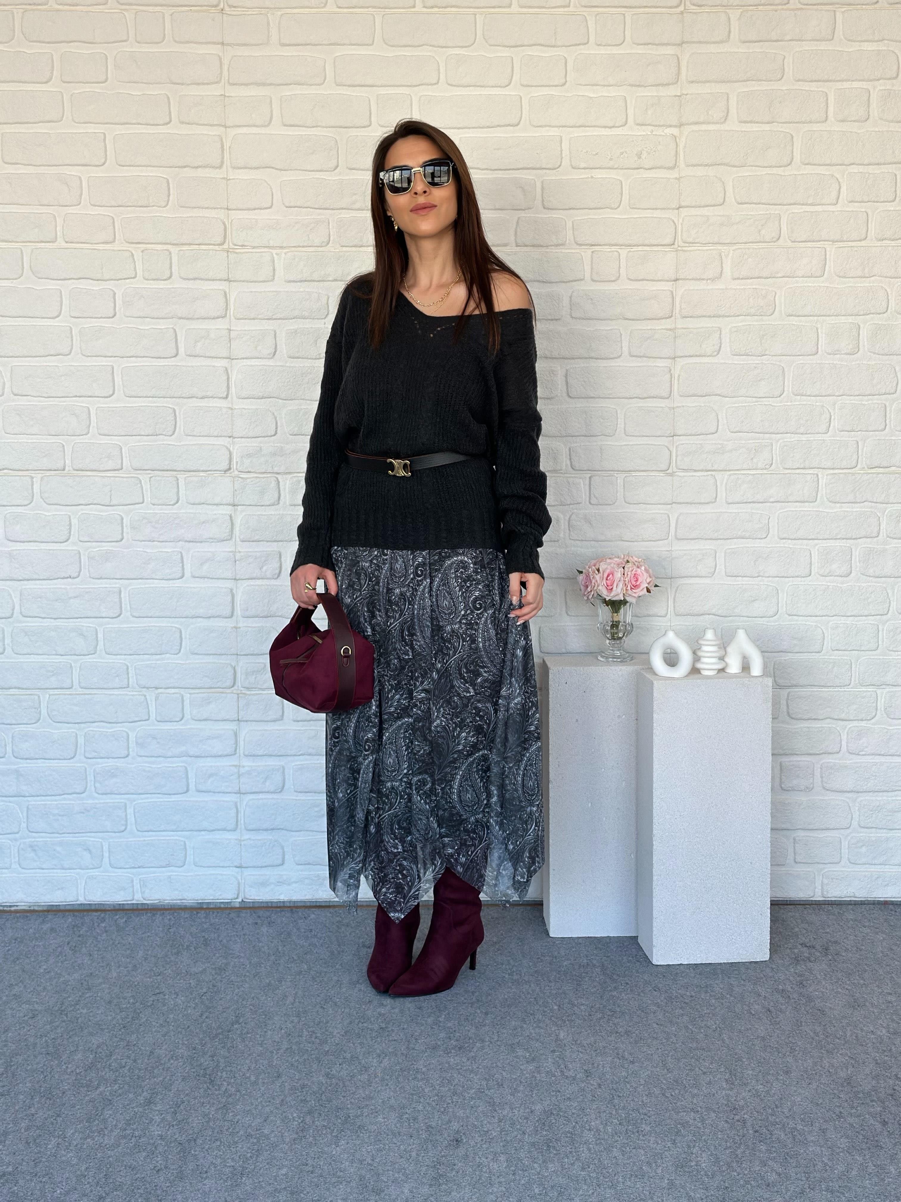 V Yaka Triko Antrasit