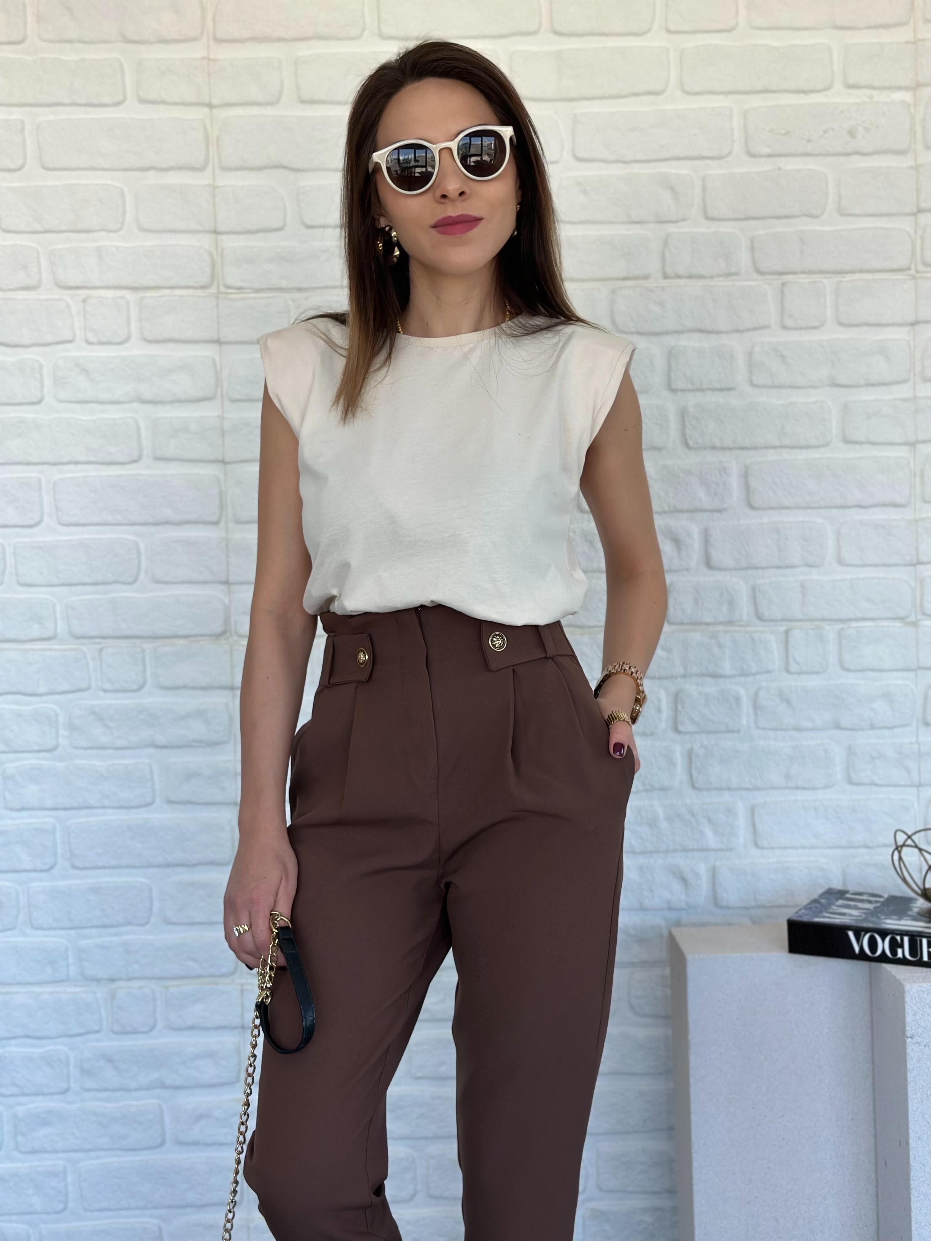 Vatkalı Tshirt Krem