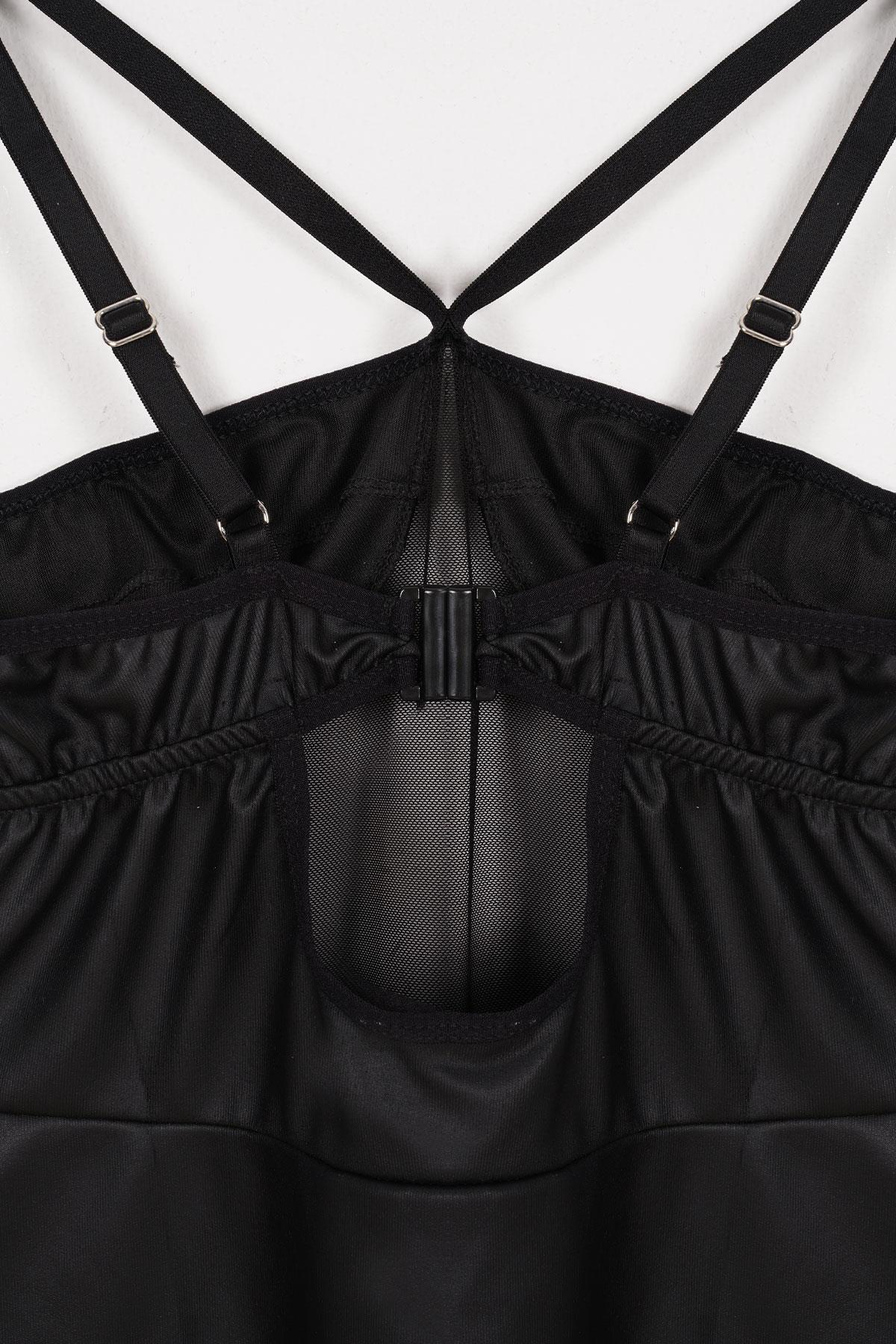 Bisiklet Yaka Siyah Renk Kadın Fantezi Elbıse