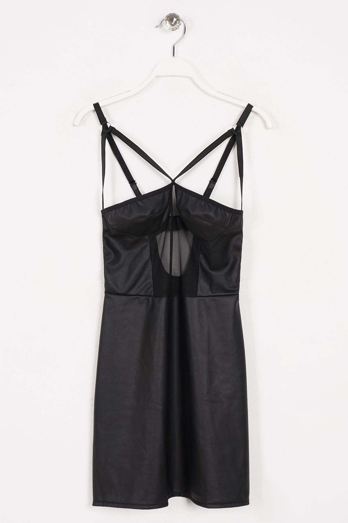 Bisiklet Yaka Siyah Renk Kadın Fantezi Elbıse