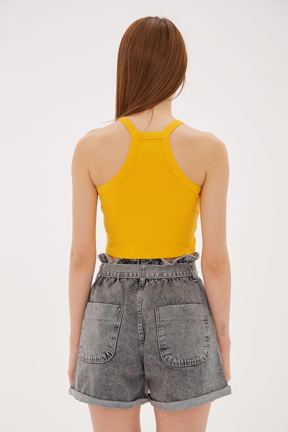 Askılı Crop Atlet Turuncu / Orange | Fashion Friends