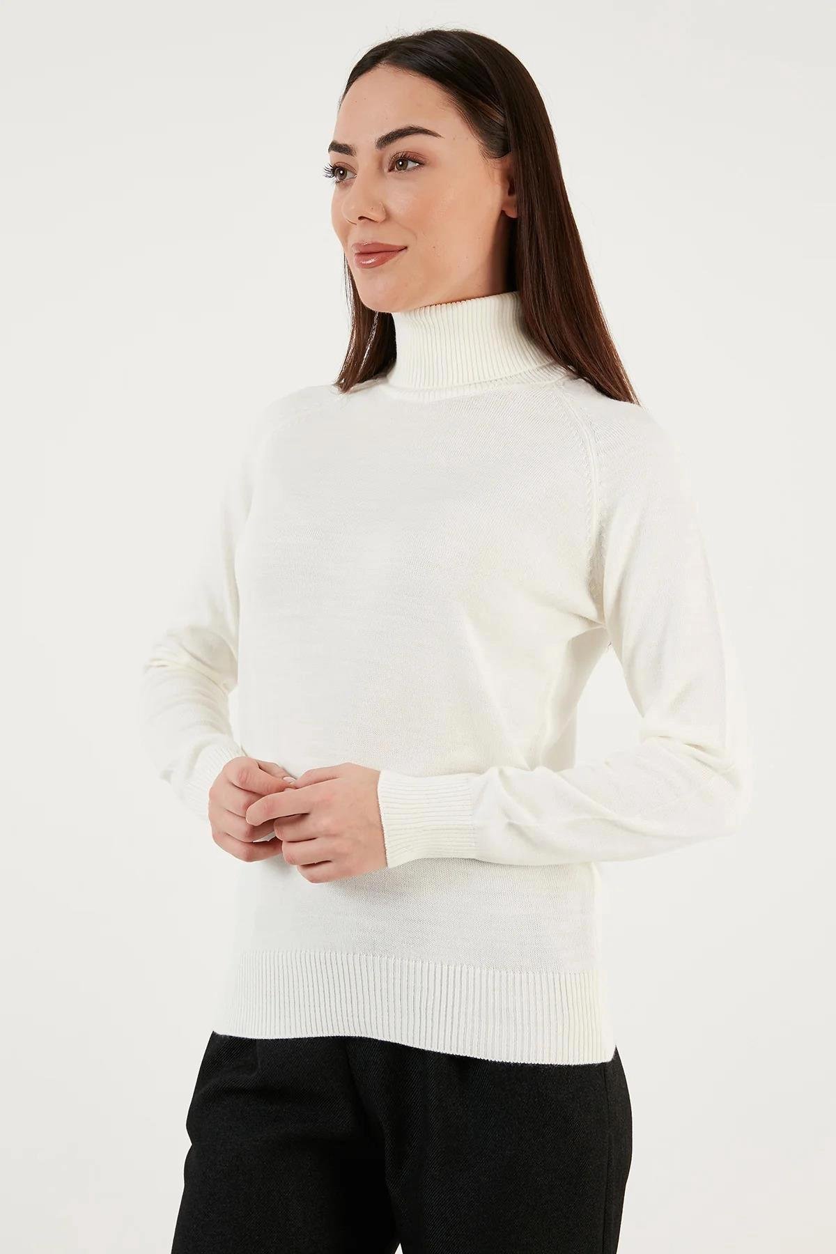 Balıkçı Yaka Kazak Ekru | Fashion Friends