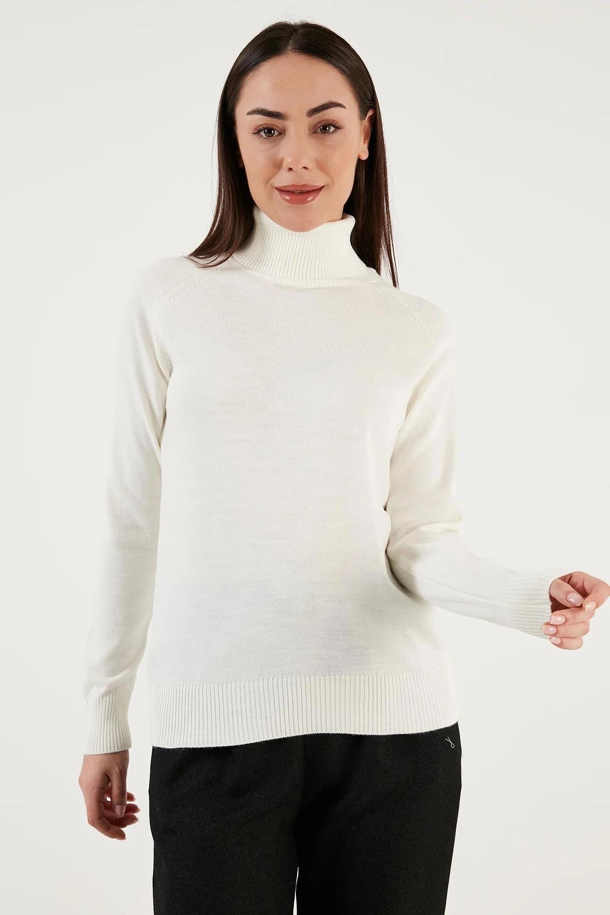 Balıkçı Yaka Kazak Ekru | Fashion Friends