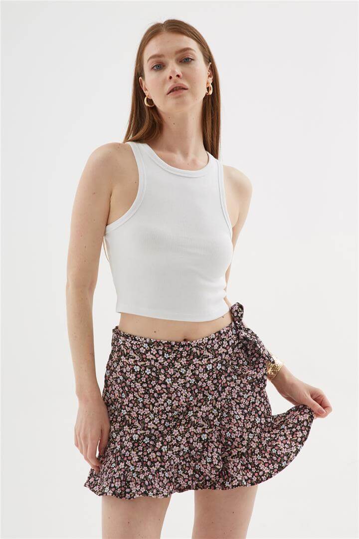 Crop Atlet Beyaz | Fashion Friends