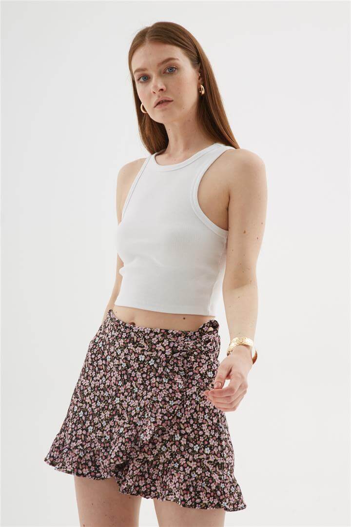 Crop Atlet Beyaz | Fashion Friends
