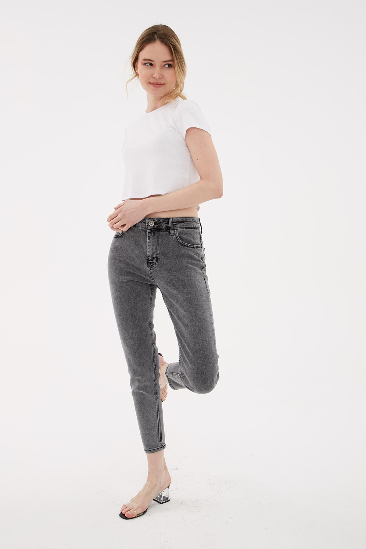 Denim Pantolon Gri | Fashion Friends