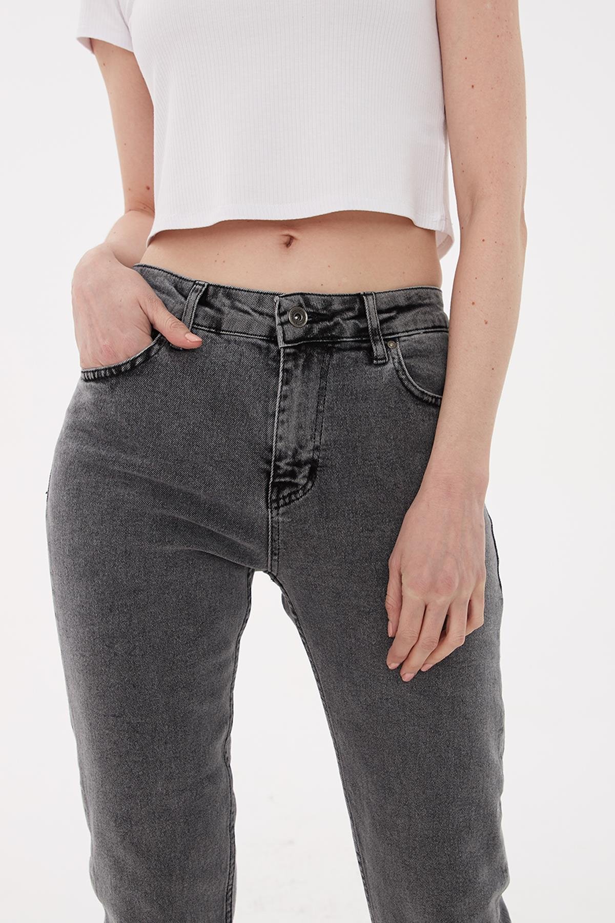 Denim Pantolon Gri | Fashion Friends