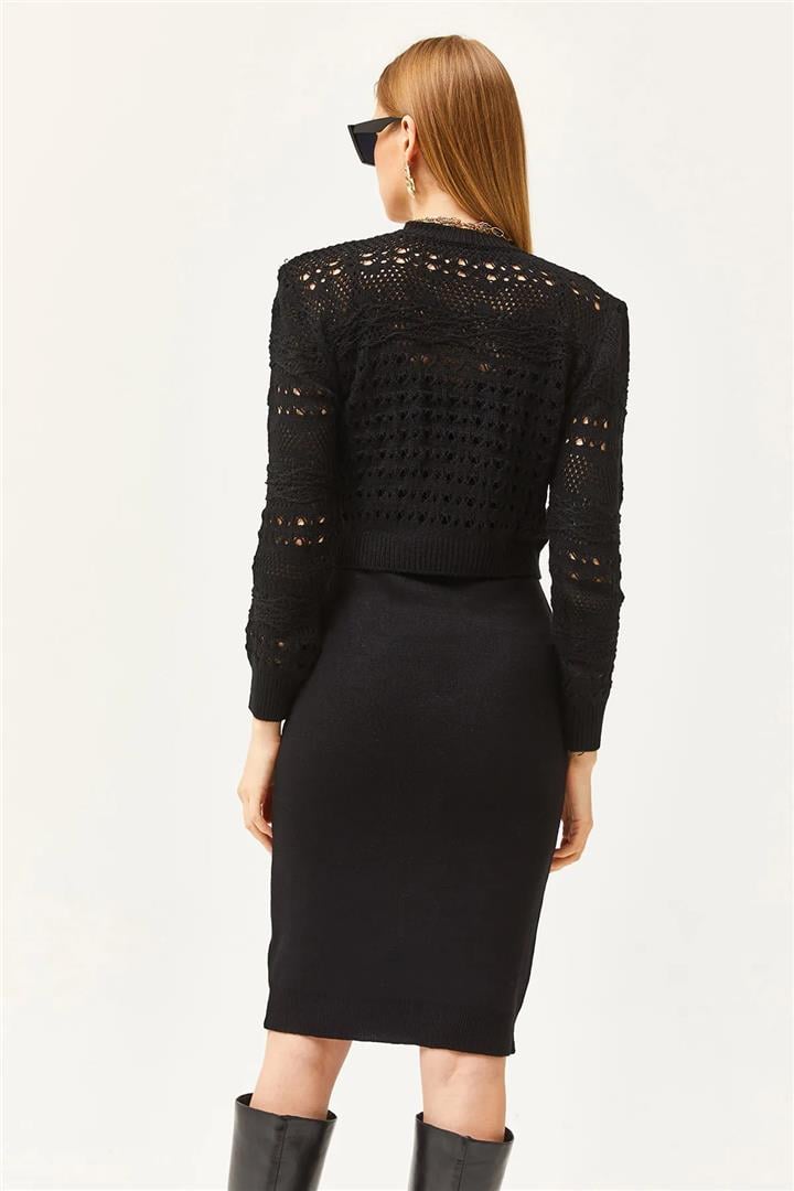 Elbiseli Takım Siyah | Fashion Friends