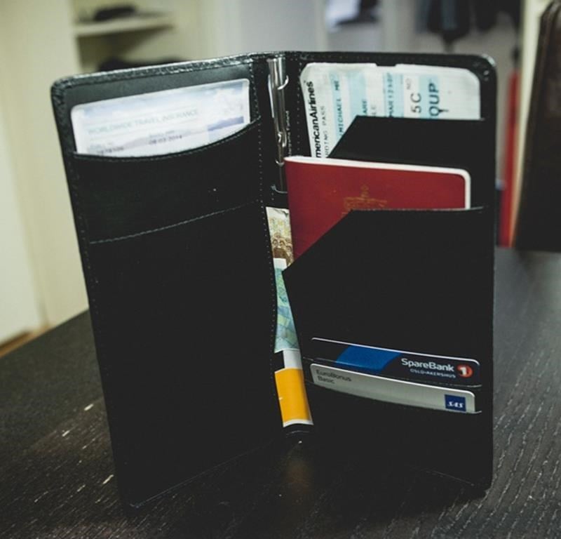 Ready Set Go-Seyehat Belge Düzenleyici (Deri)