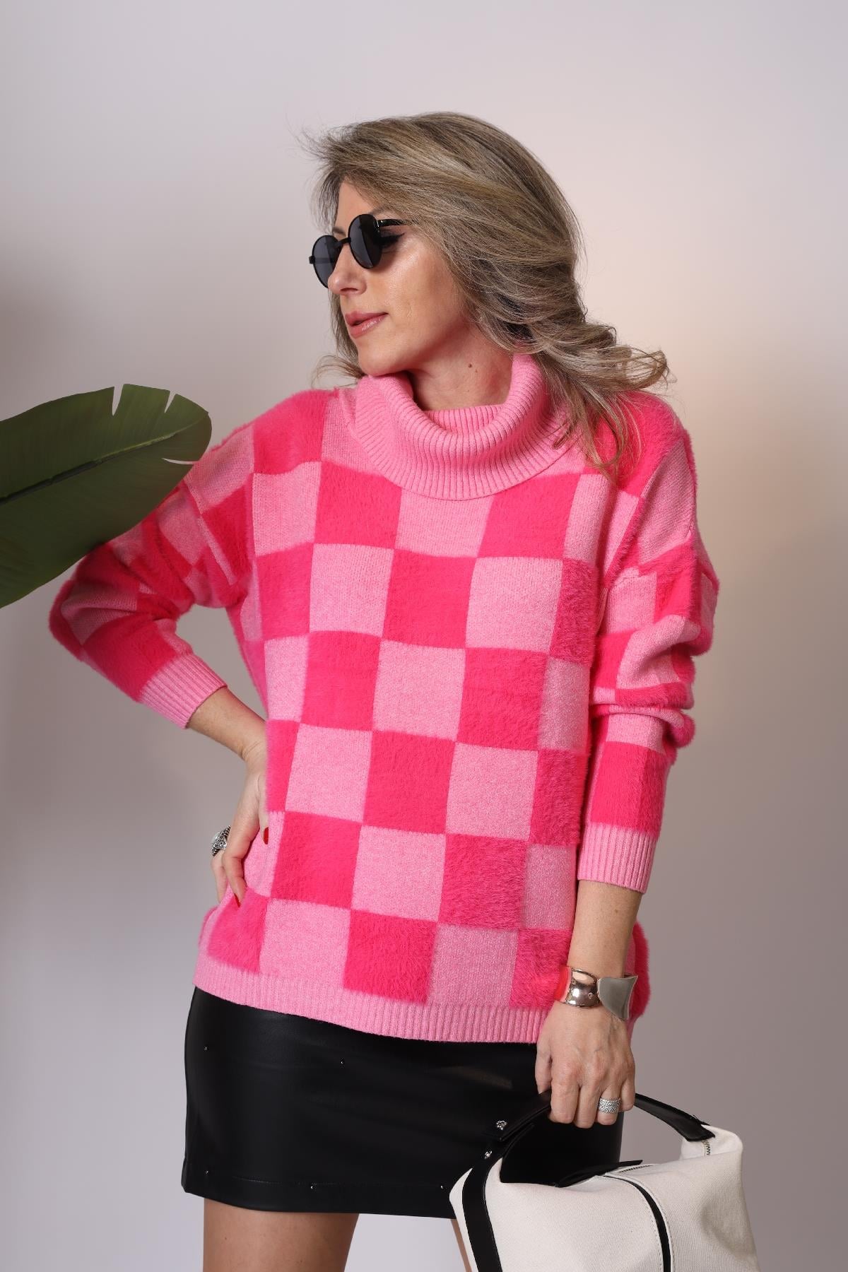 Boğazlı Pembe Kazak