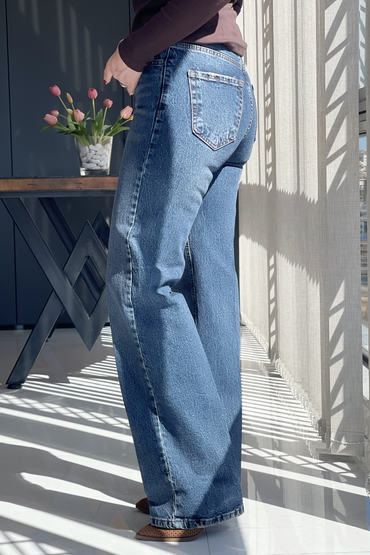 Boru Paça Mavi Jean