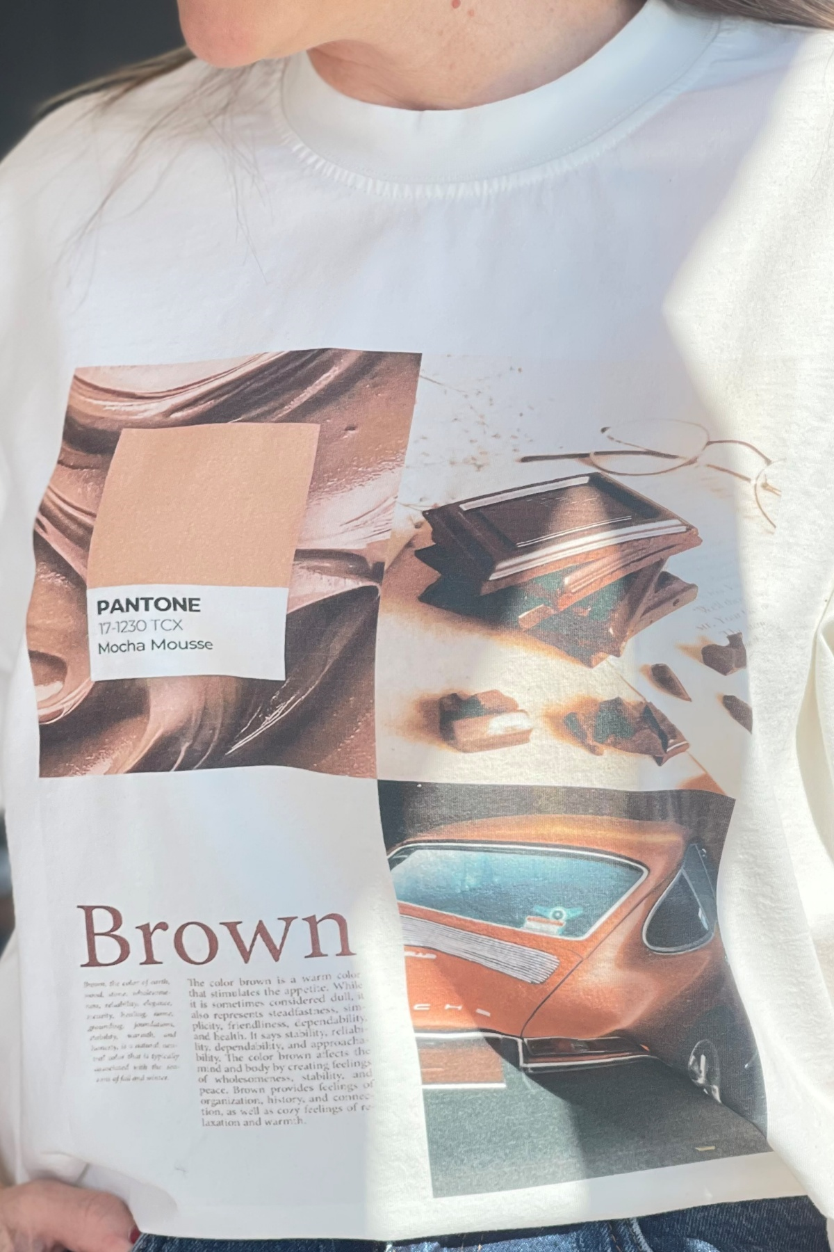 Brown Baskı T-shırt