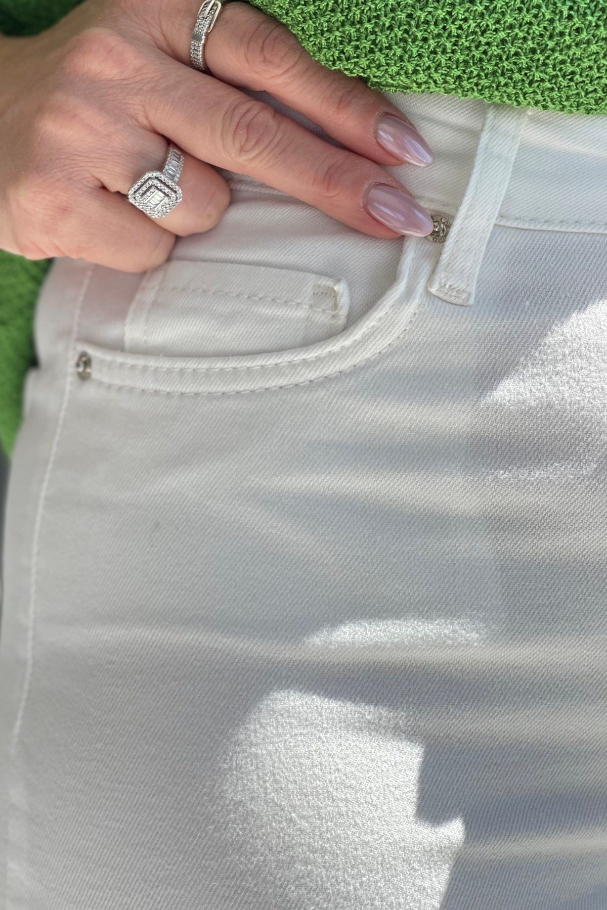 Ekru İspanyol Paça Jean