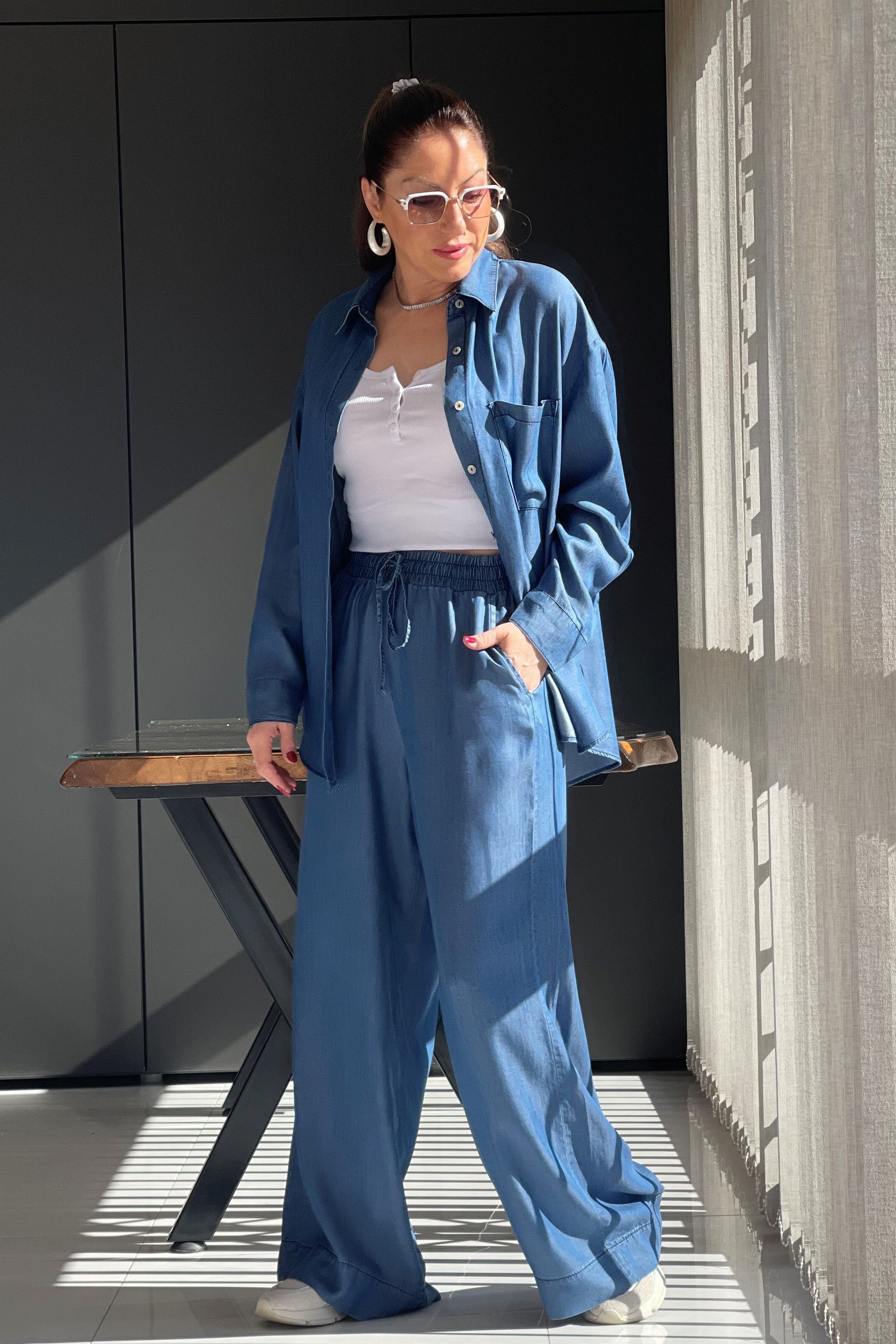 Gömlek Pantolon Denim Takım