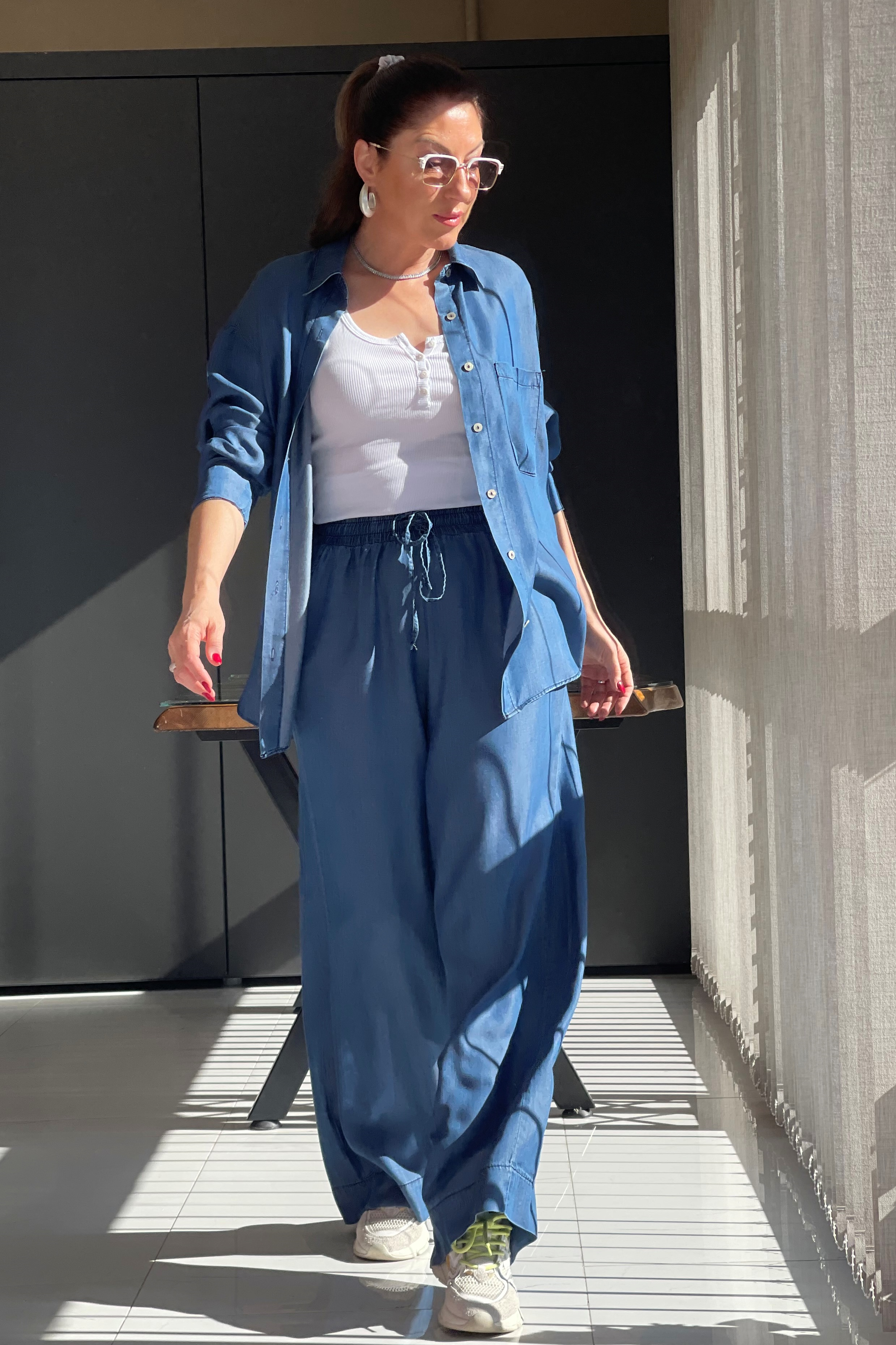 Gömlek Pantolon Denim Takım