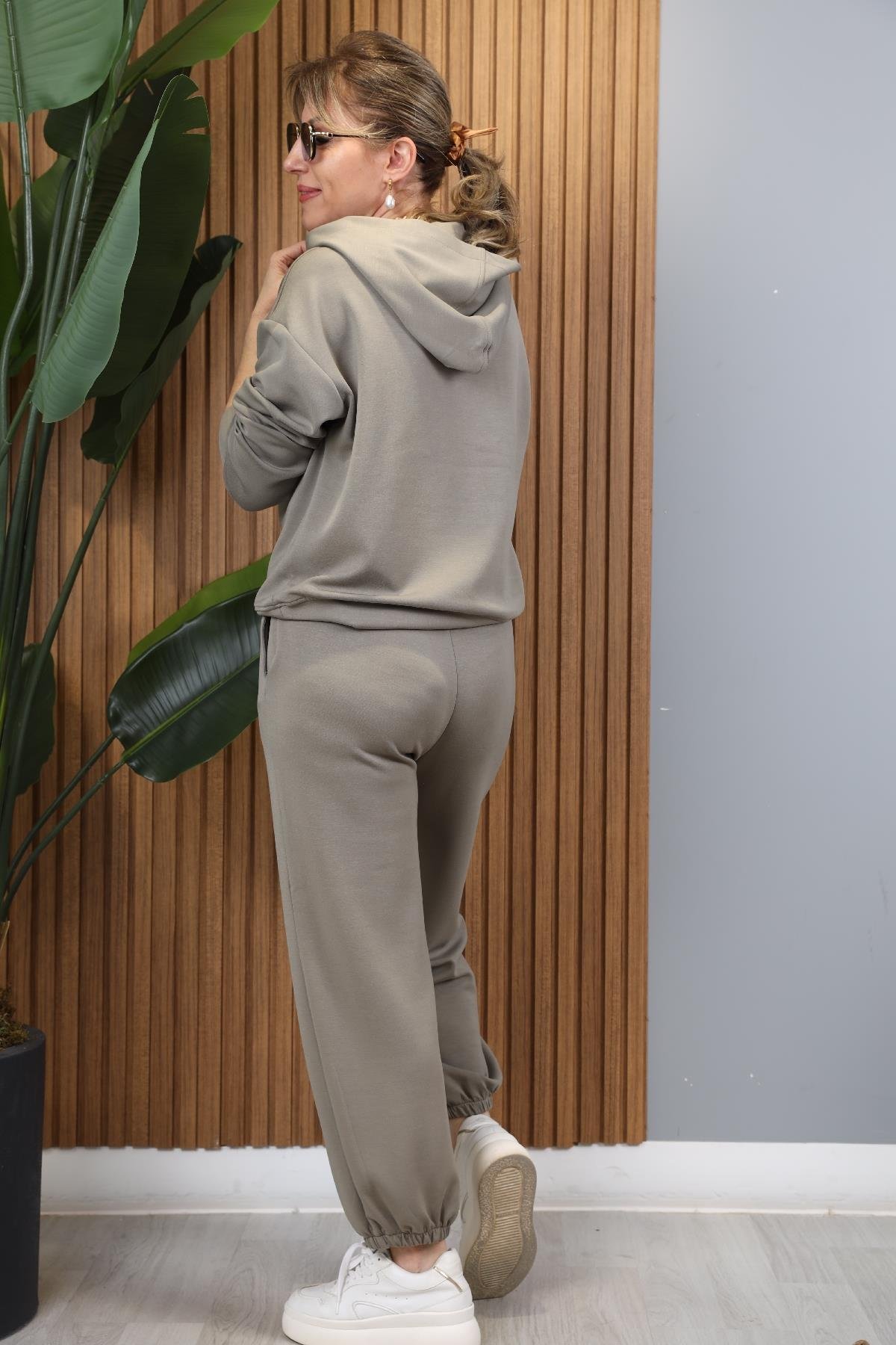 Haki Sweat Pantolon Eşorfman Takım