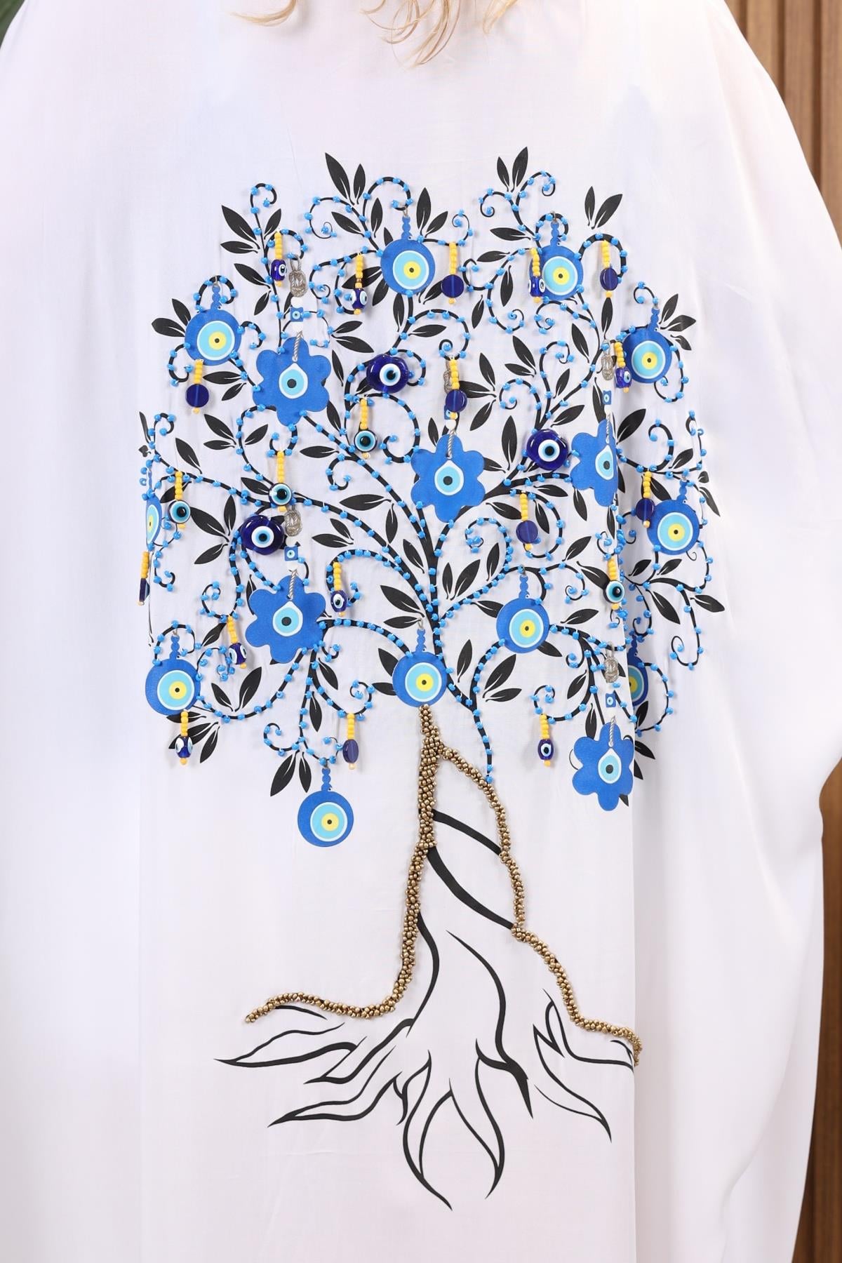 Hayat Ağacı Desen Kimono