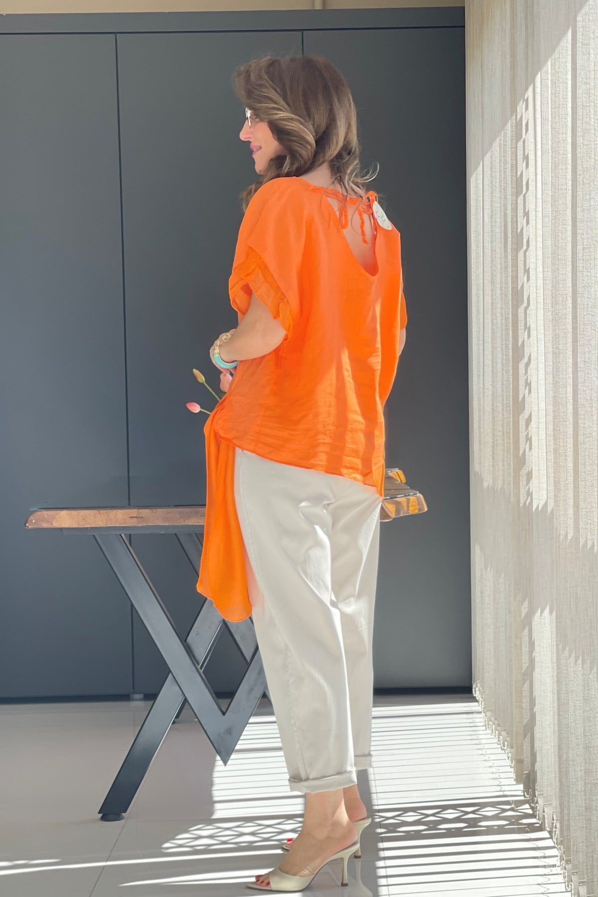 İthal Gabardin Bej Pantolon