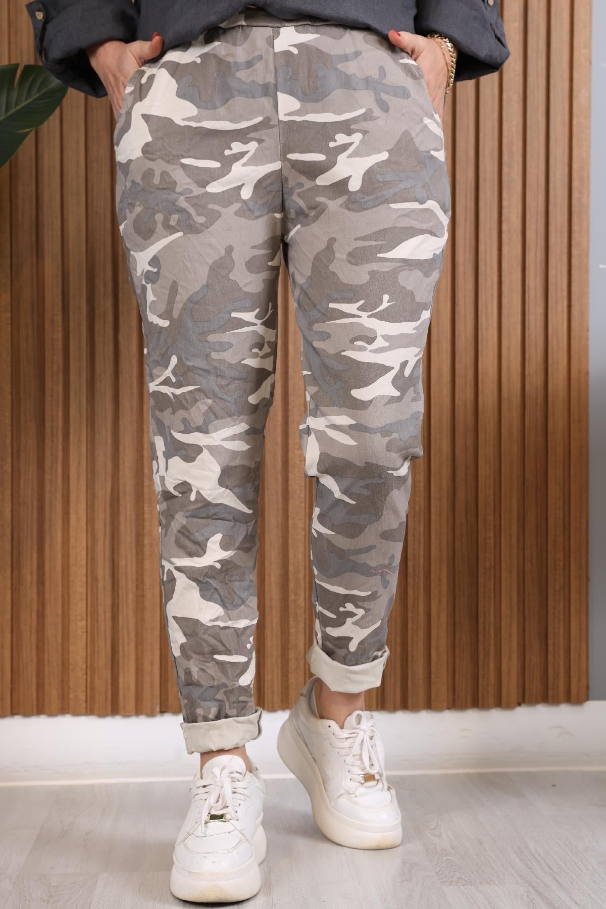 İthal Kamuflaj Model Vizon Pantolon