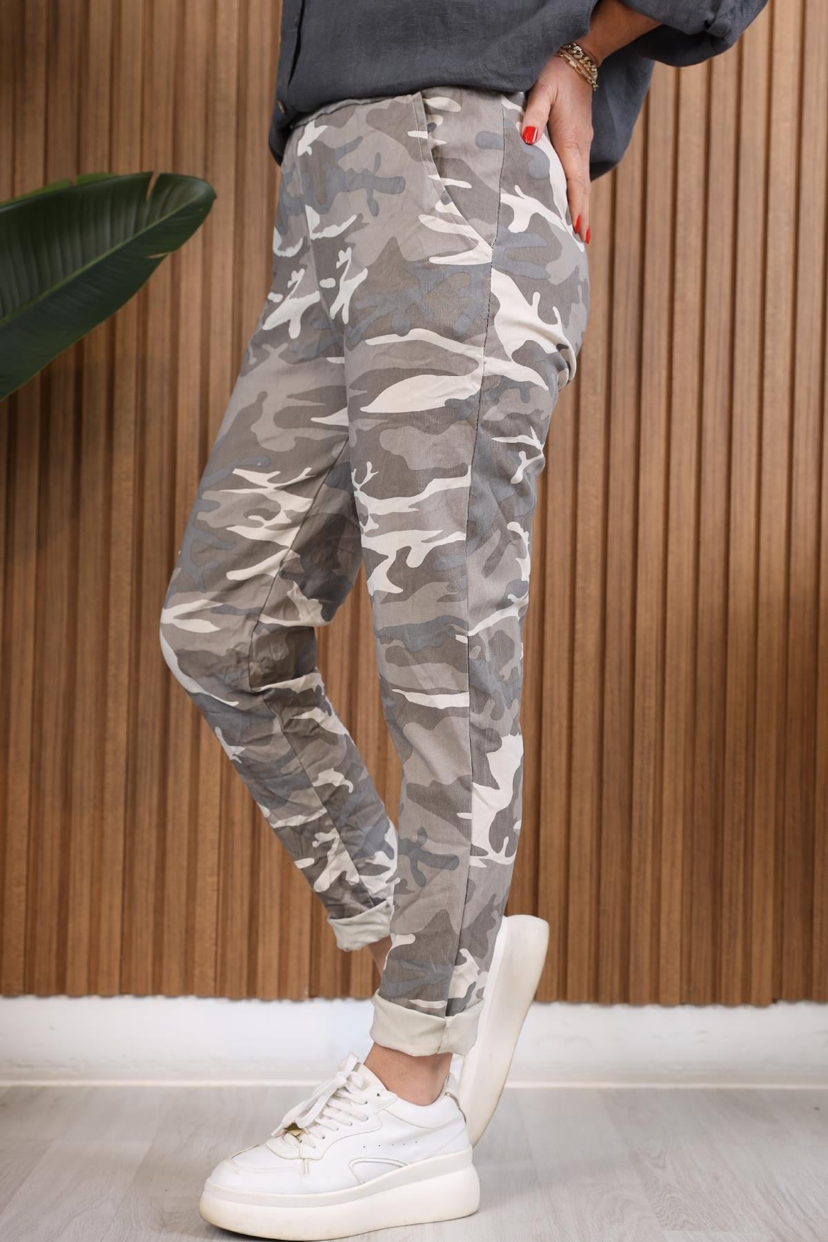 İthal Kamuflaj Model Vizon Pantolon