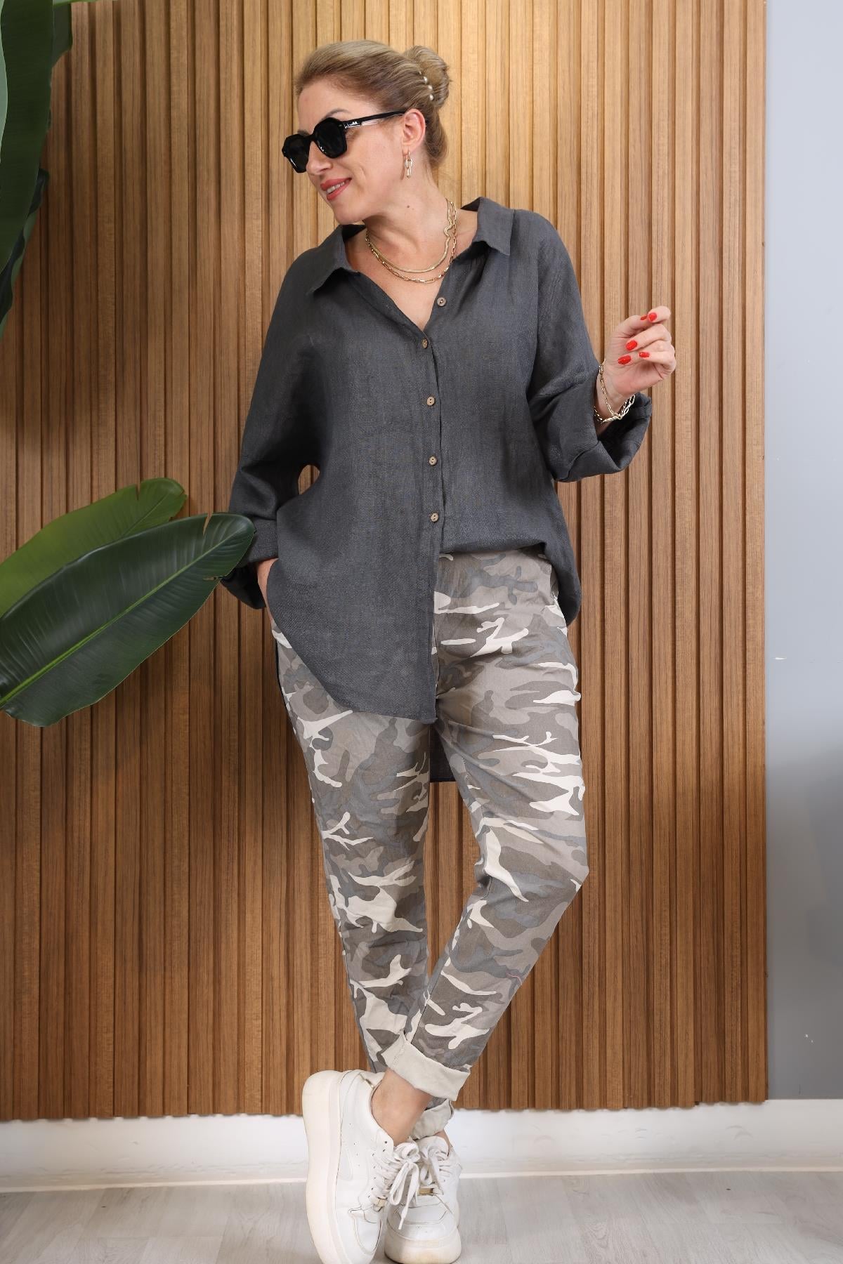 İthal Kamuflaj Model Vizon Pantolon