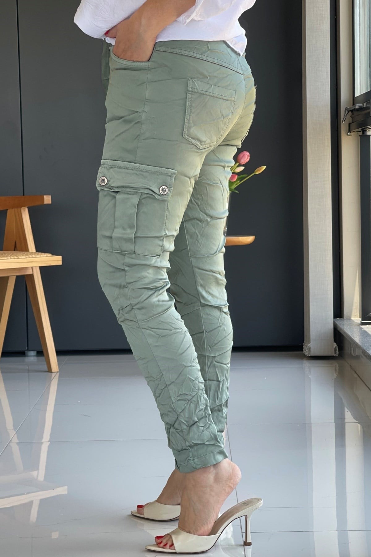 İthal Kargo Cep Model Haki Pantolon