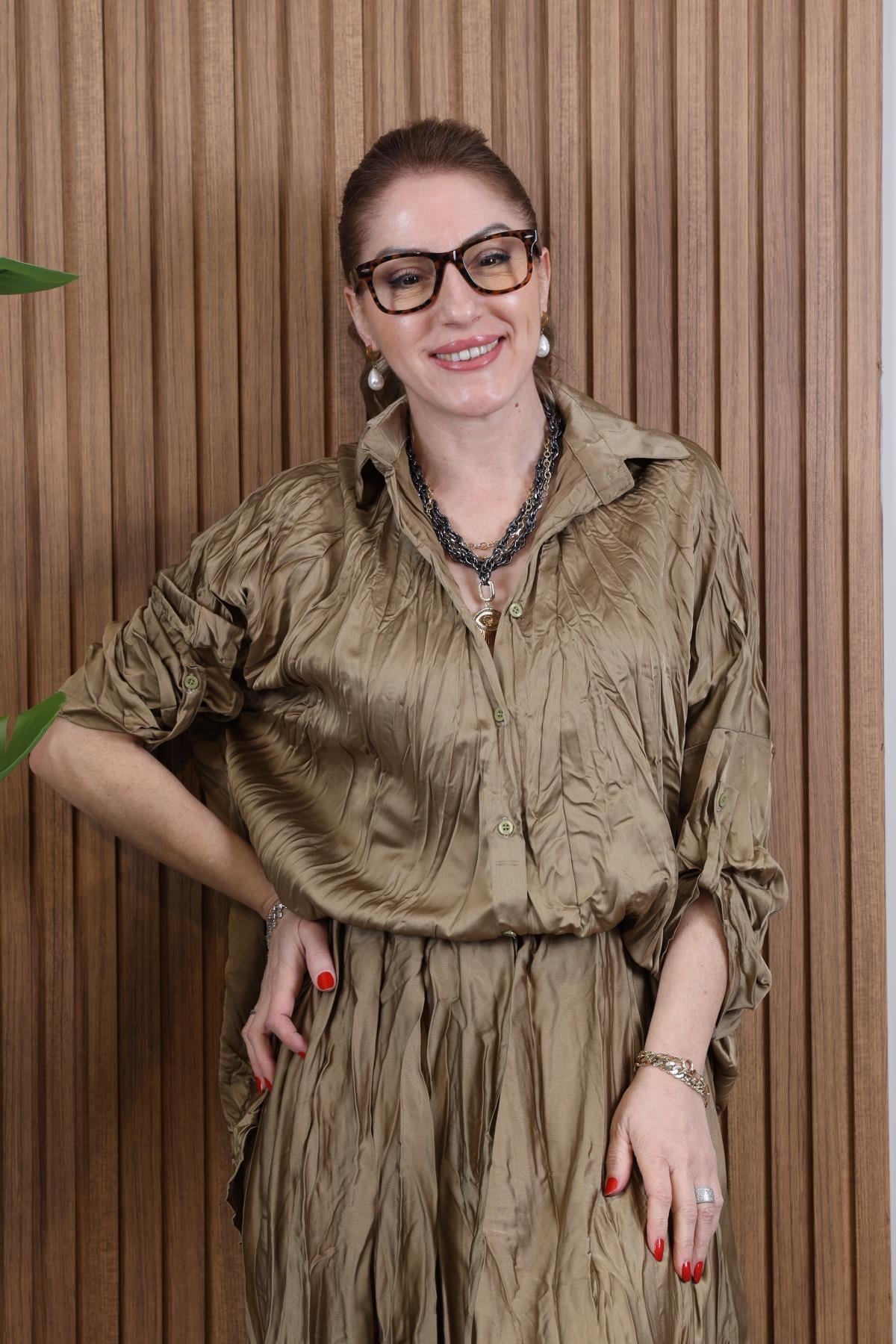İthal Kırışık Model Gold Takım
