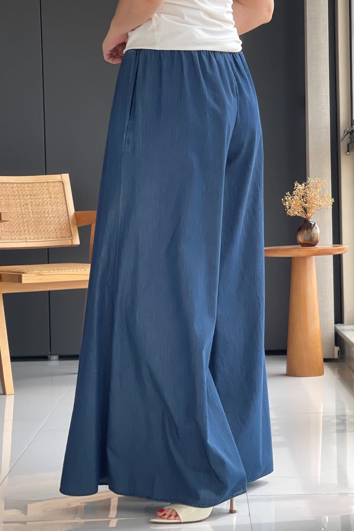 İthal Lacivert Pantolon Etek