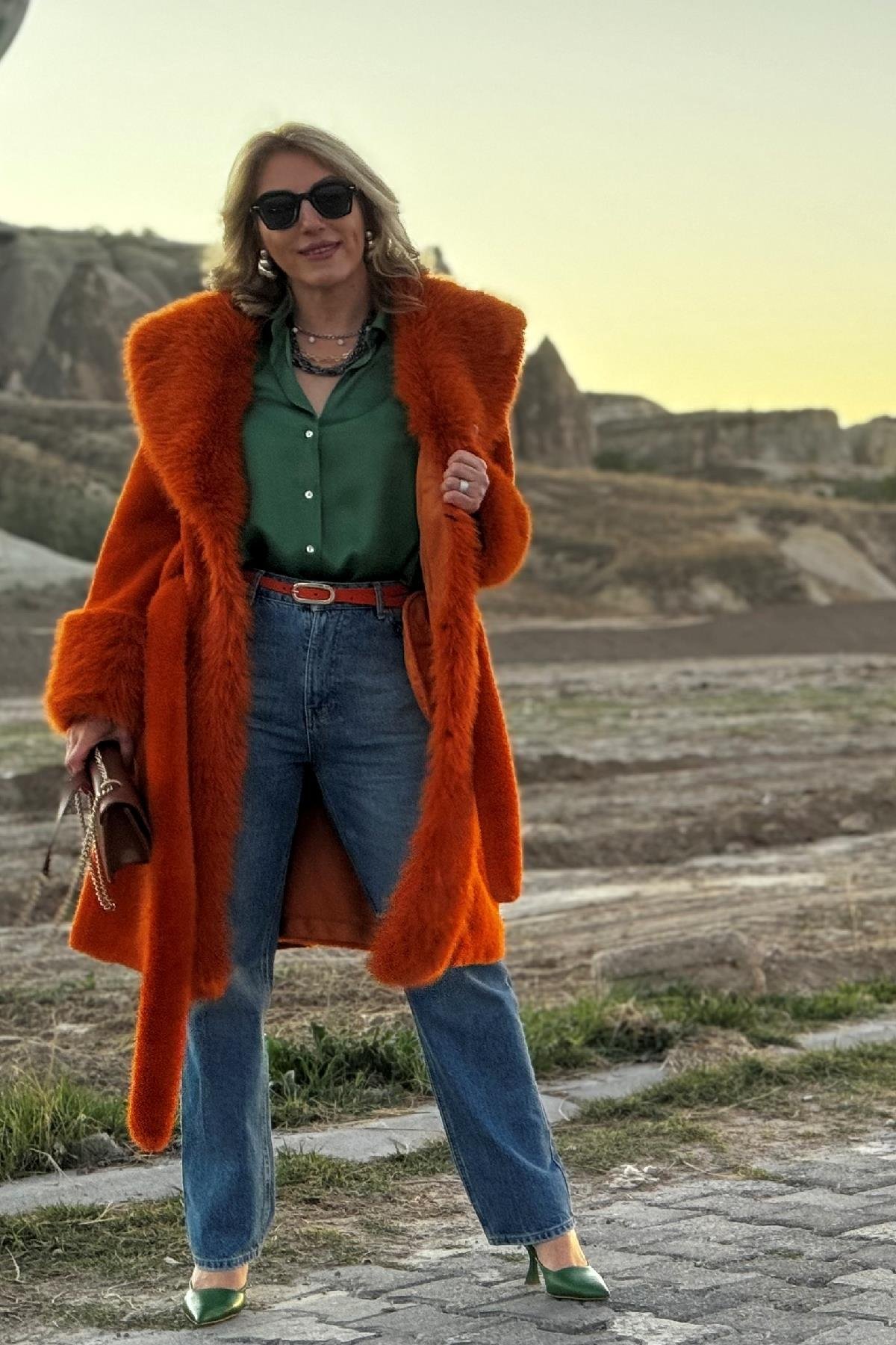 İthal Orange Kürk