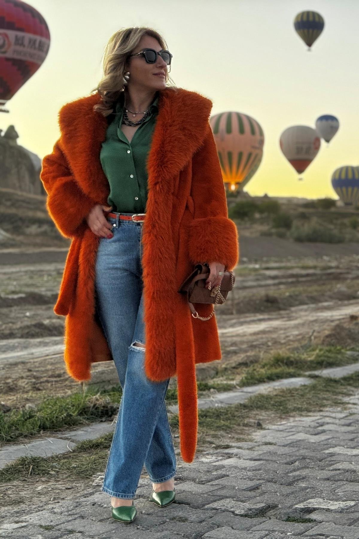 İthal Orange Kürk