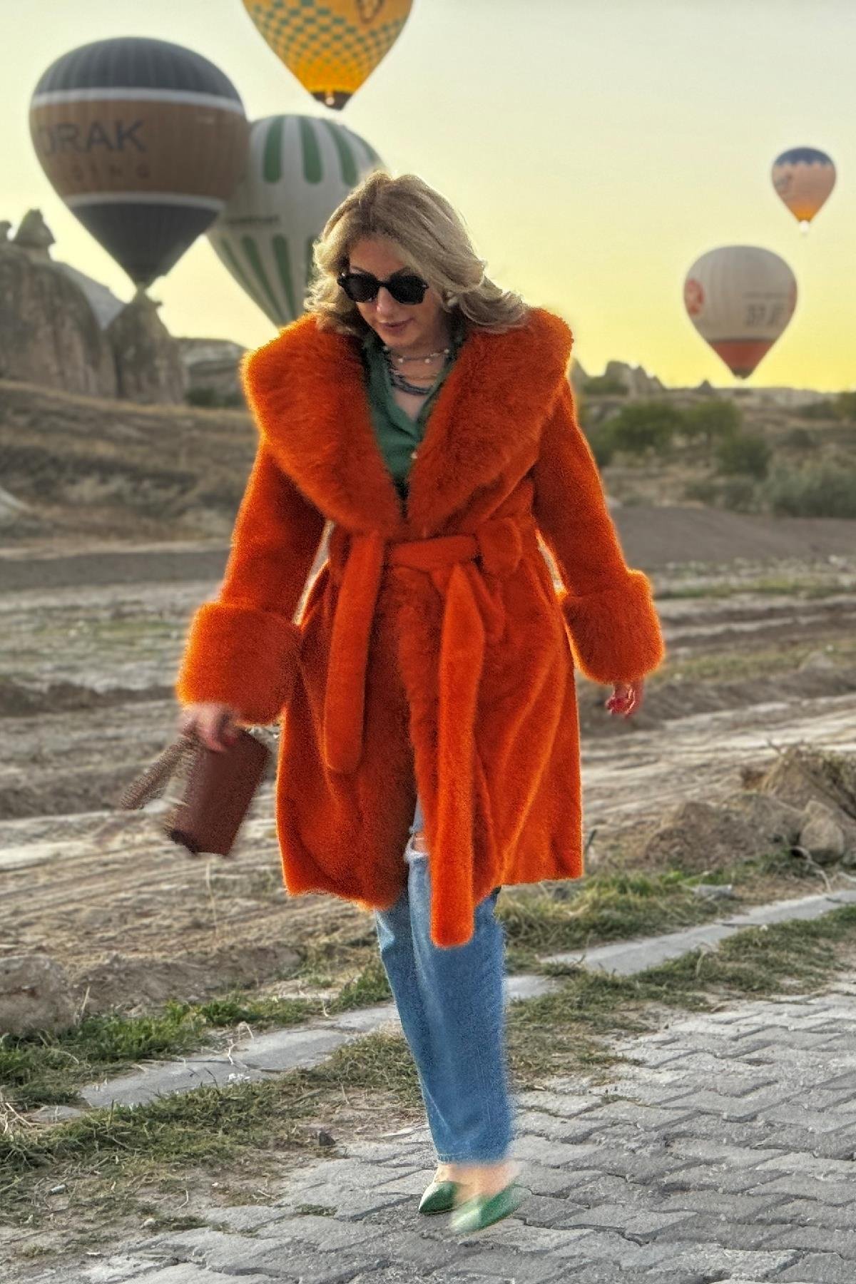 İthal Orange Kürk